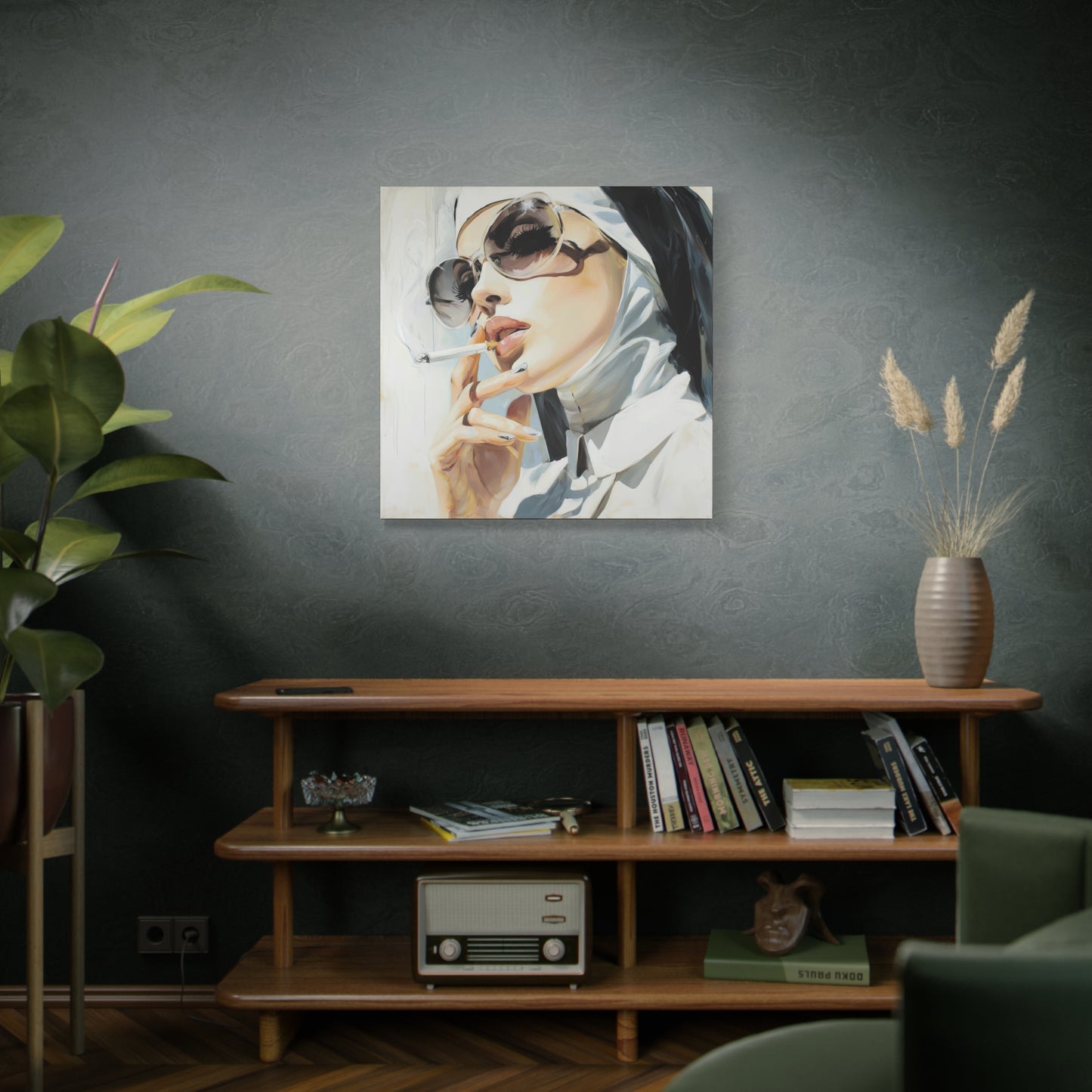 Gallery Wrapped Canvas, Habits and Heresy Art Canvas, Naughty Nuns Art Canvas – Sister Theodora