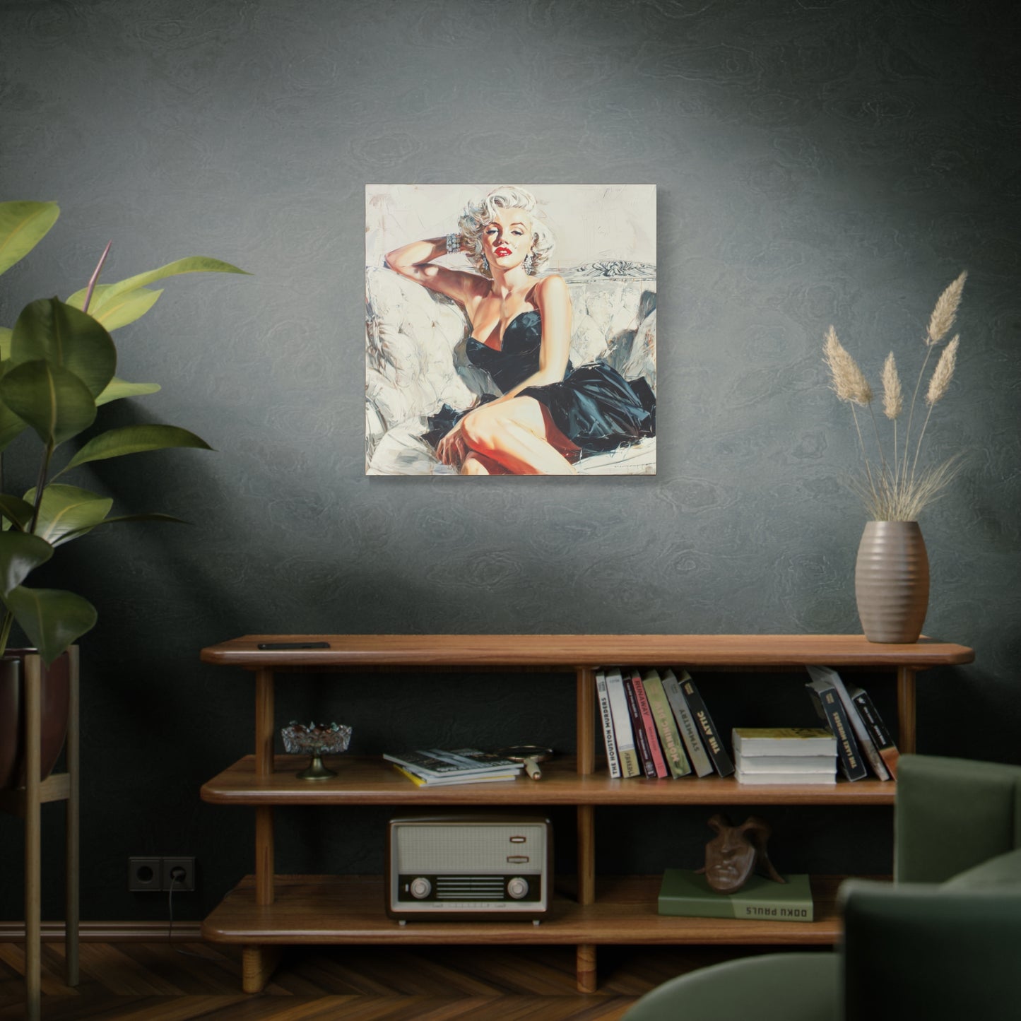 Gallery Wrapped Canvas, The Diva Project Art Canvas, Pinup Art Canvas – Marilyn Monroe - FIVE