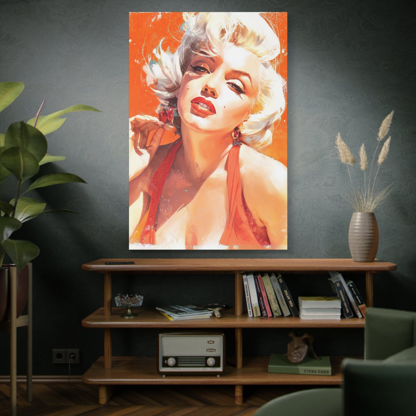 Gallery Wrapped Canvas, The Diva Project Art Canvas, Pinup Art Canvas – Marilyn Monroe - THREE