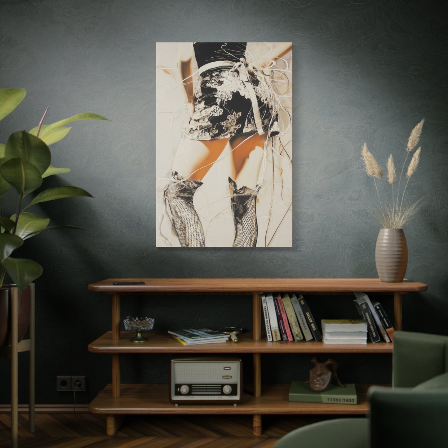 Gallery Wrapped Canvas, Tongue and Cheek Art Canvas, Naughty Girl Art Canvas – Lana