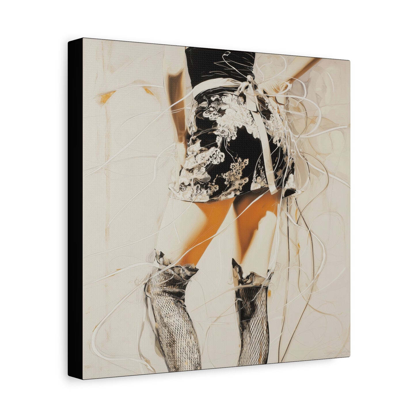 Gallery Wrapped Canvas, Tongue and Cheek Art Canvas, Naughty Girl Art Canvas – Lana