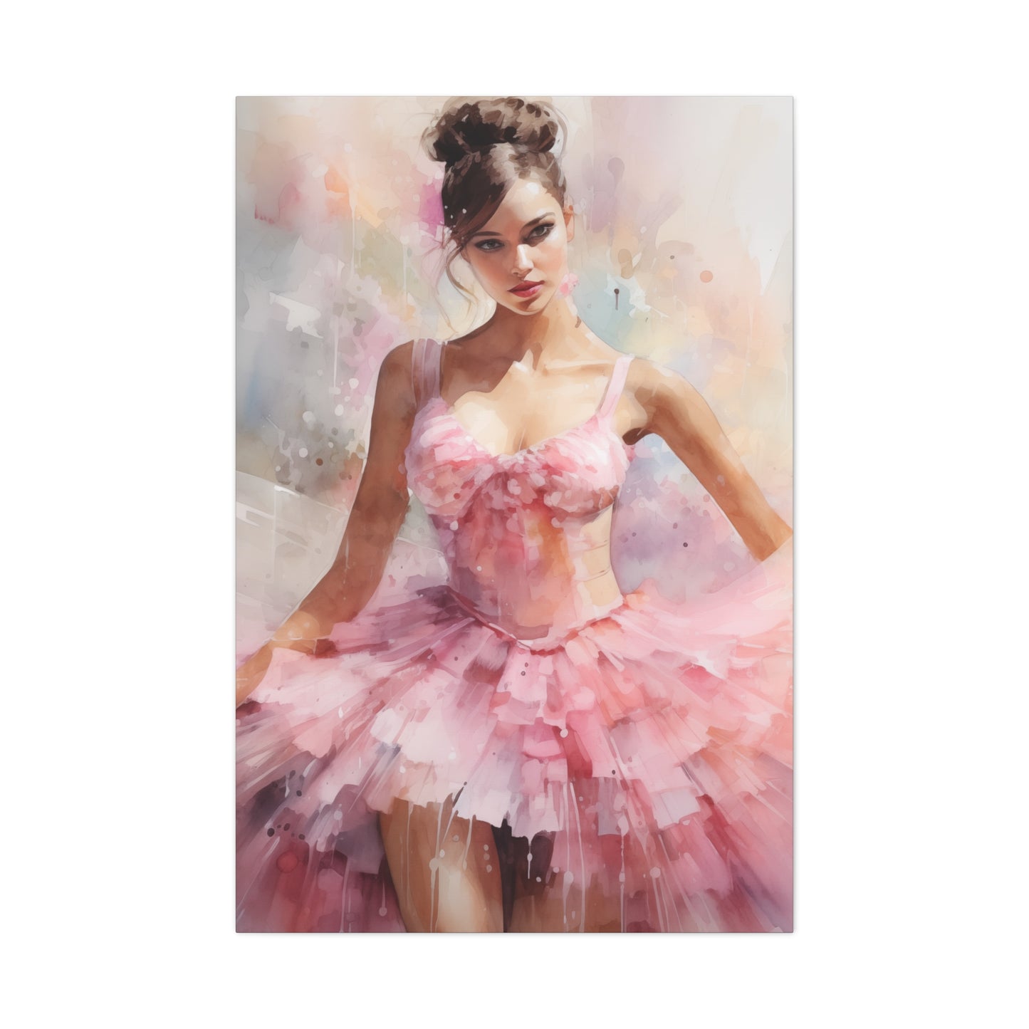 Gallery Wrapped Canvas, Ballerina Beauty, Ballet Art Canvas – Lily