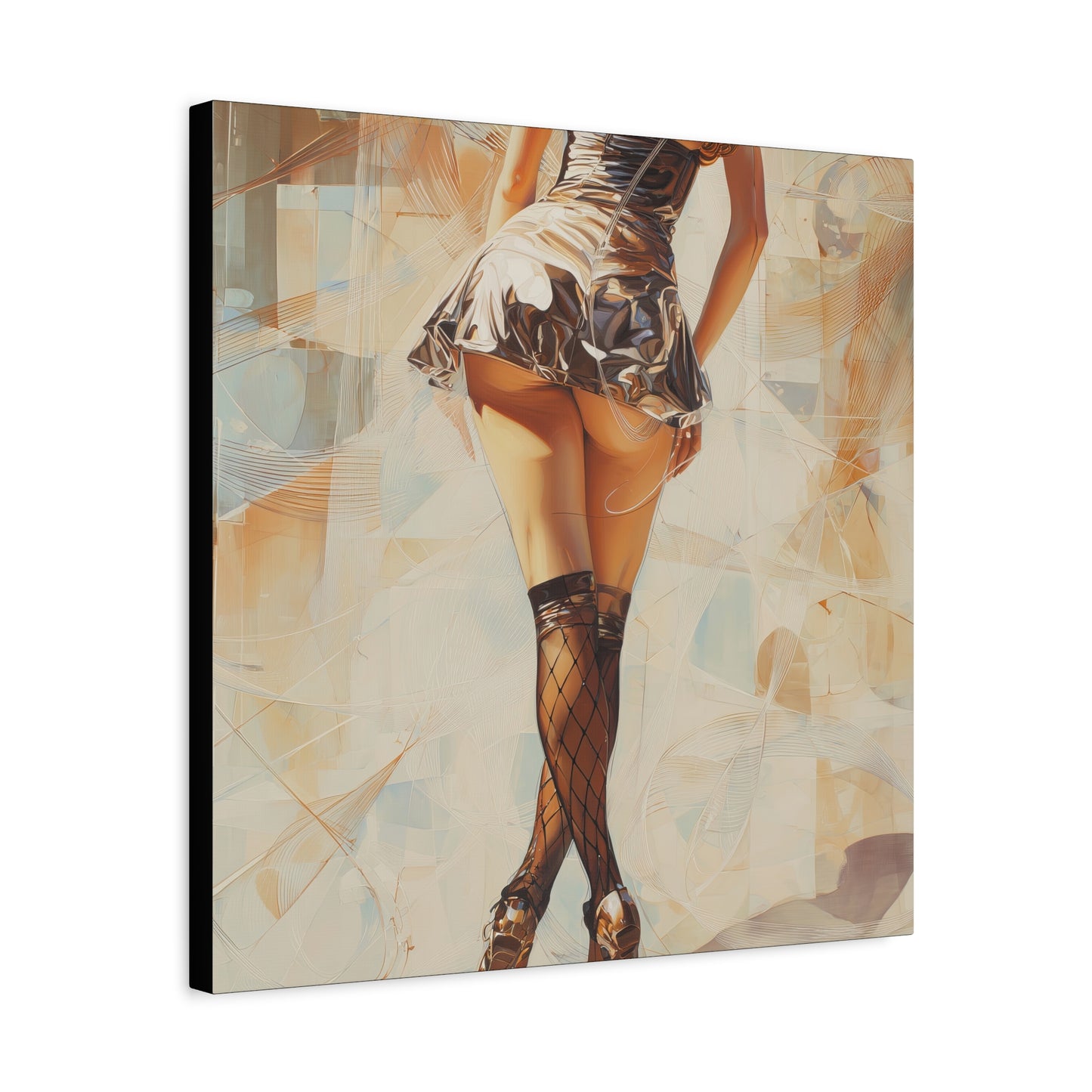 Gallery Wrapped Canvas, Tongue and Cheek Art Canvas, Naughty Girl Art Canvas – Gilda