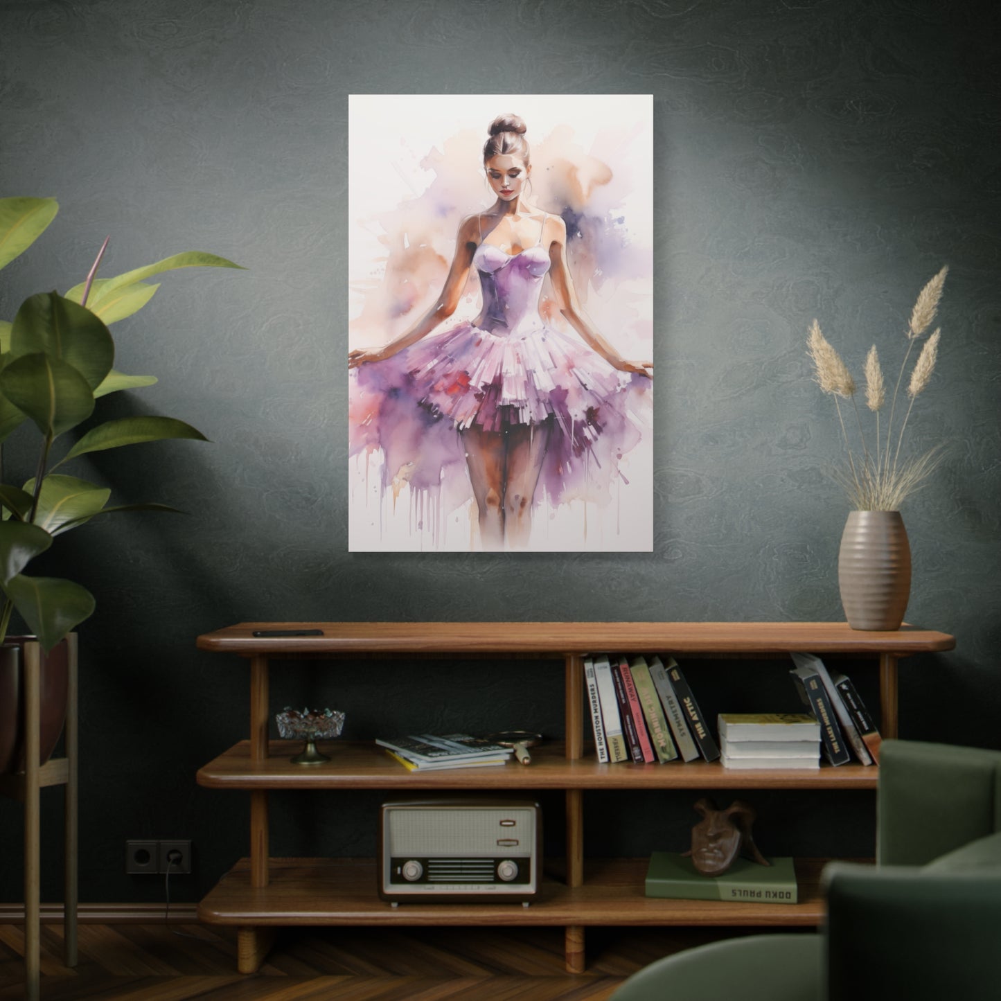 Pointes and Platforms, Gallery Wrapped Canvas, Ballerina Beauty, Ballet Art Canvas – Joanna