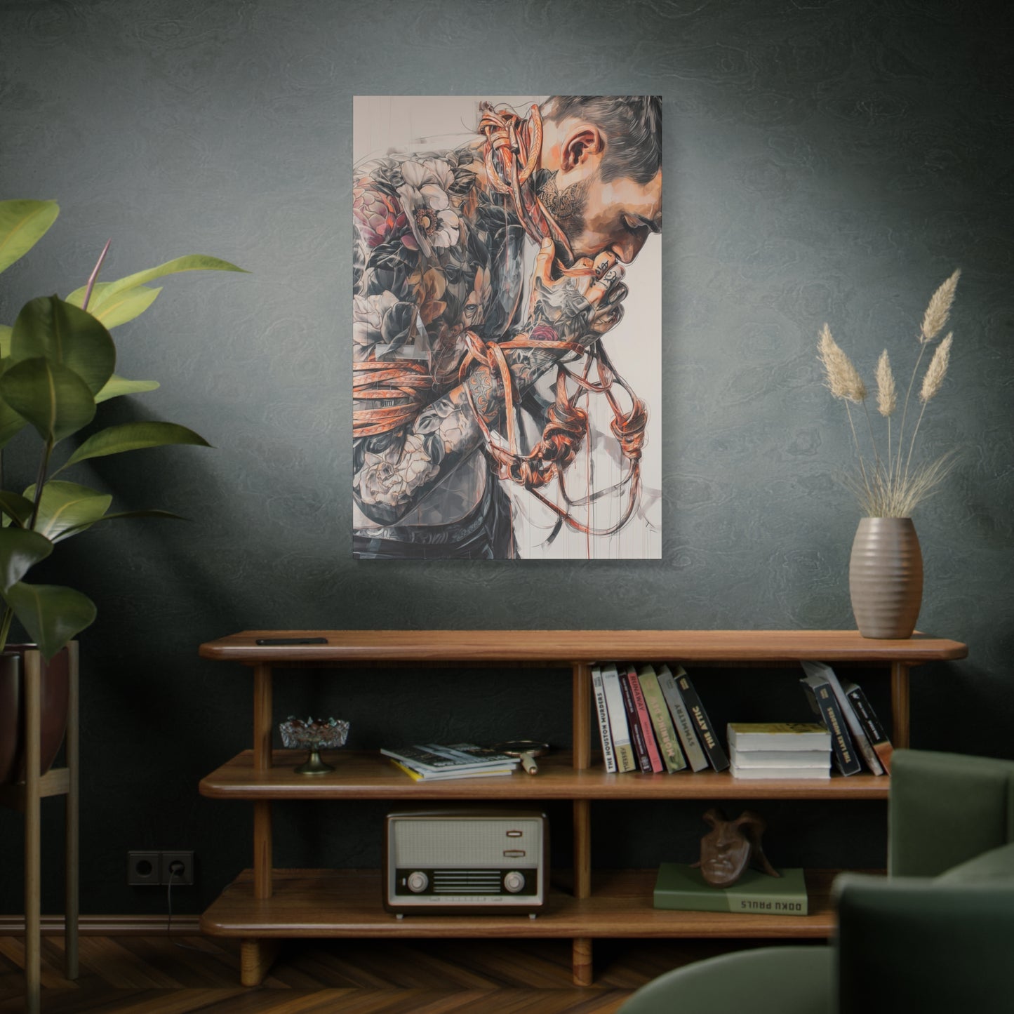 Gallery Wrapped Canvas, Ropes and Reverence Art Canvas, Erotic Shibari Art Canvas – Zev