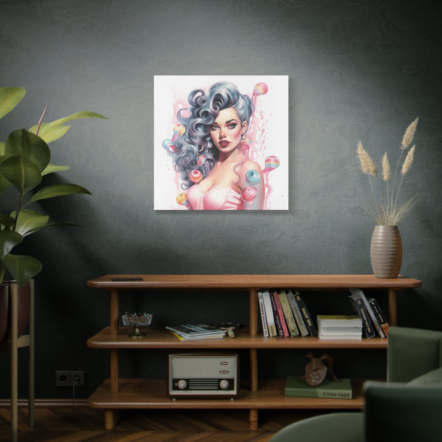 Canvas Wall Art, Gallery Wrapped Pop Art, Femme Doll Wall Art – Lux