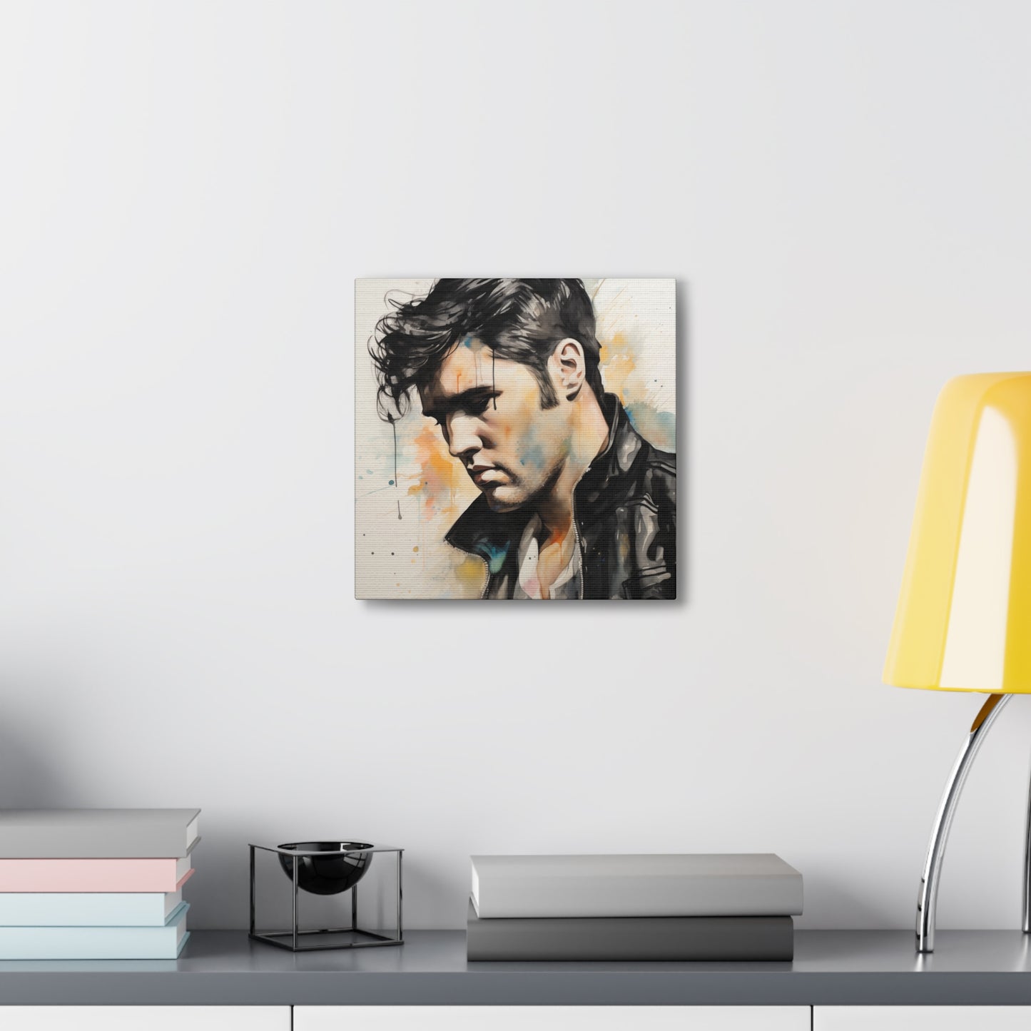 Gallery Wrapped Canvas, Celebrity Inspired, Pop Art Canvas – Elvis Also