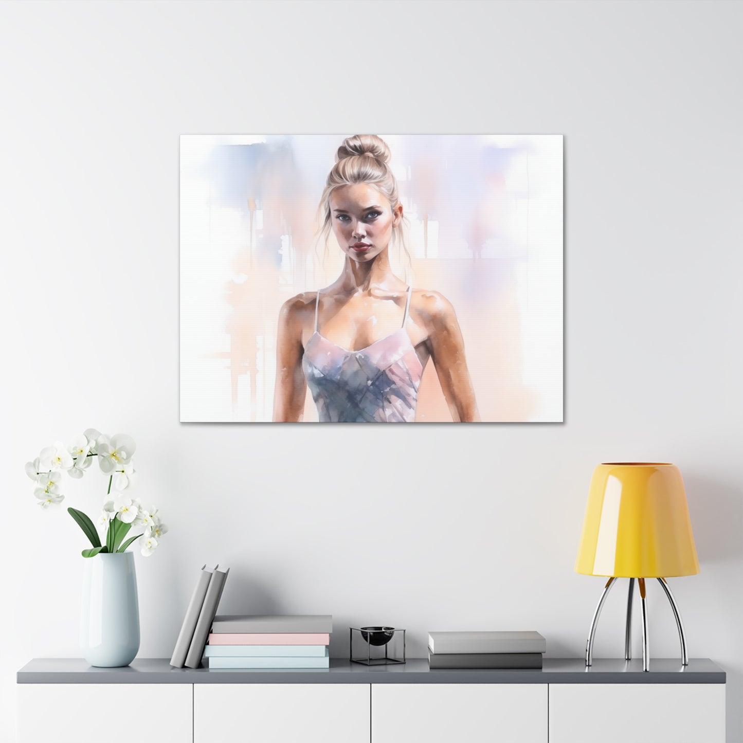 Gallery Wrapped Canvas, Ballerina Beauty, Ballet Art Canvas – Samantha