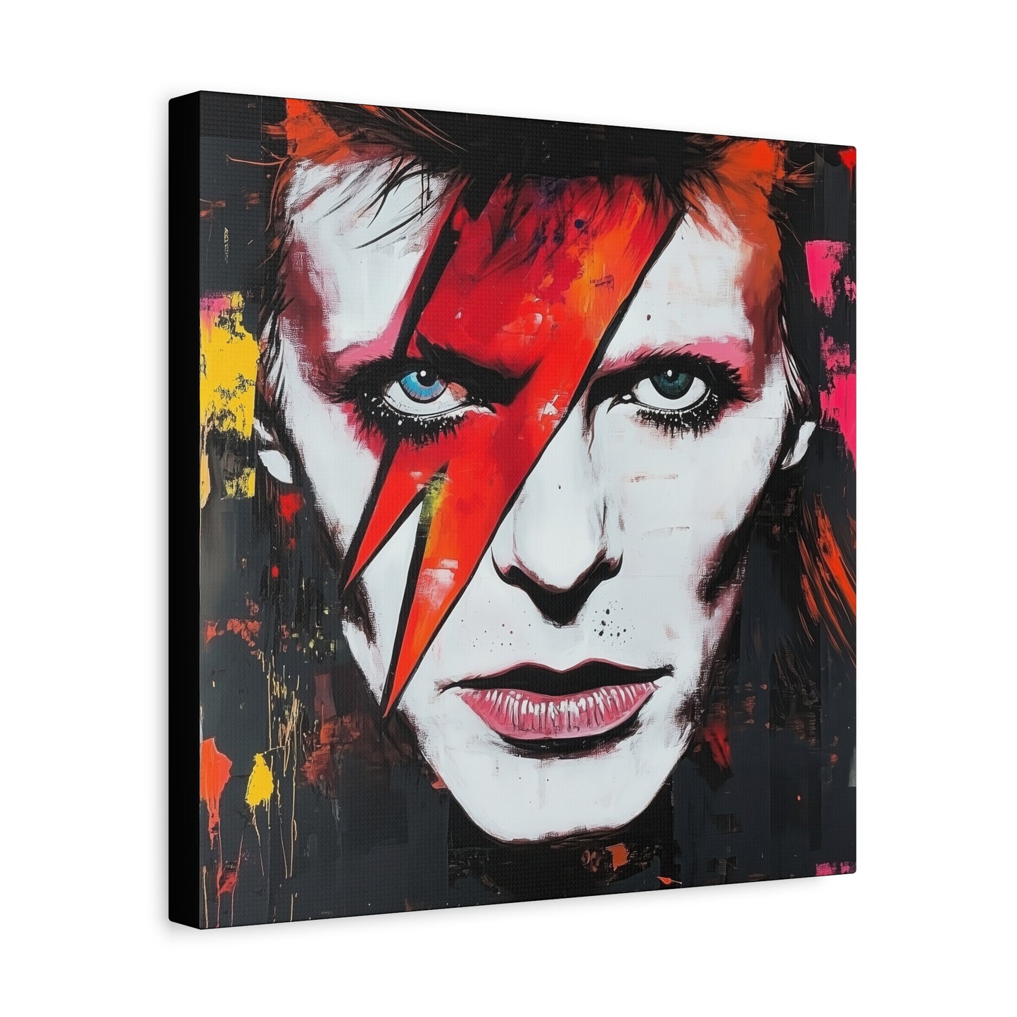 Gallery Wrapped Canvas, Celebrity Inspired, Pop Art Canvas – Bowie