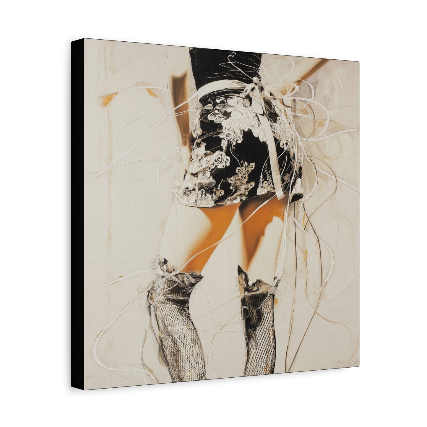 Gallery Wrapped Canvas, Tongue and Cheek Art Canvas, Naughty Girl Art Canvas – Lana