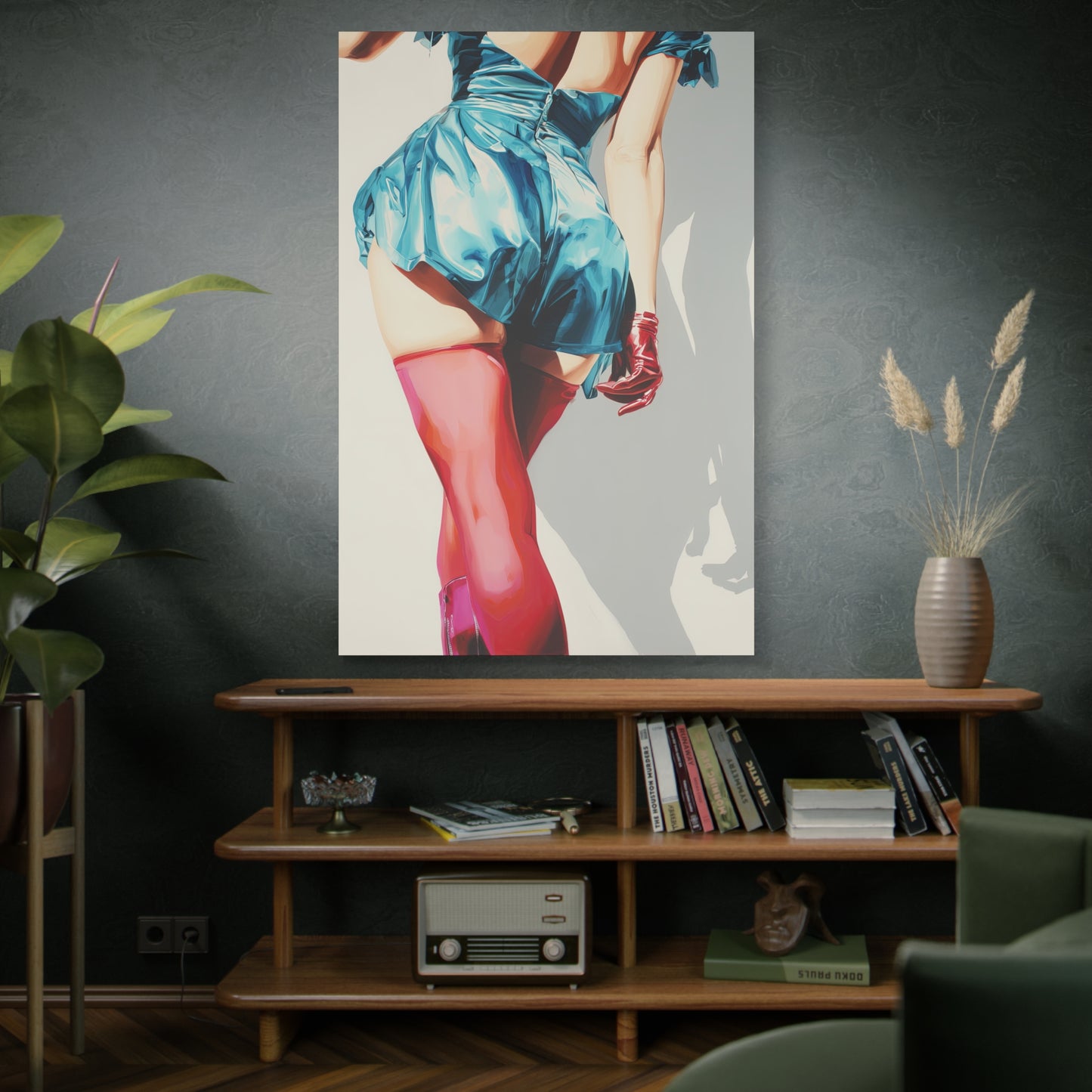 Gallery Wrapped Canvas, Tongue and Cheek Art Canvas, Naughty Girl Art Canvas – Lydia