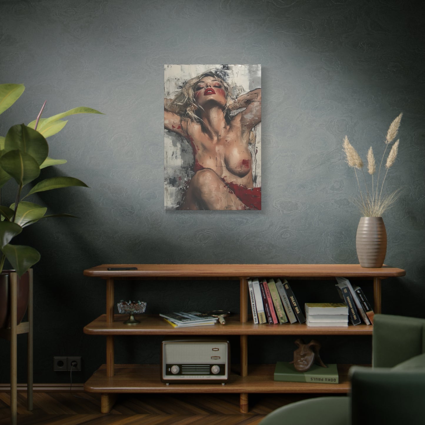 Gallery Wrapped Canvas, Guilt and Grit Adult Art Canvas, Erotic Pinup Art Canvas – Seraphine
