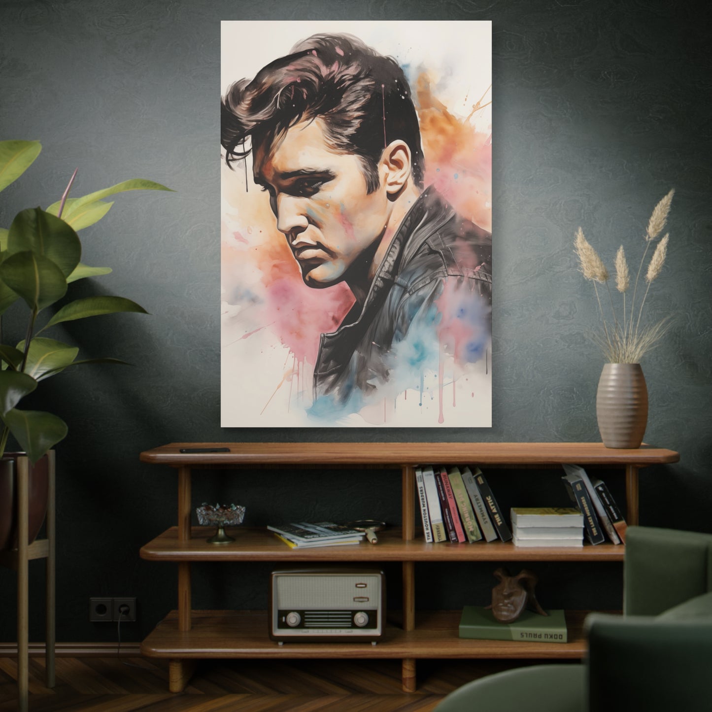 Gallery Wrapped Canvas, Celebrity Inspired, Pop Art Canvas – Elvis