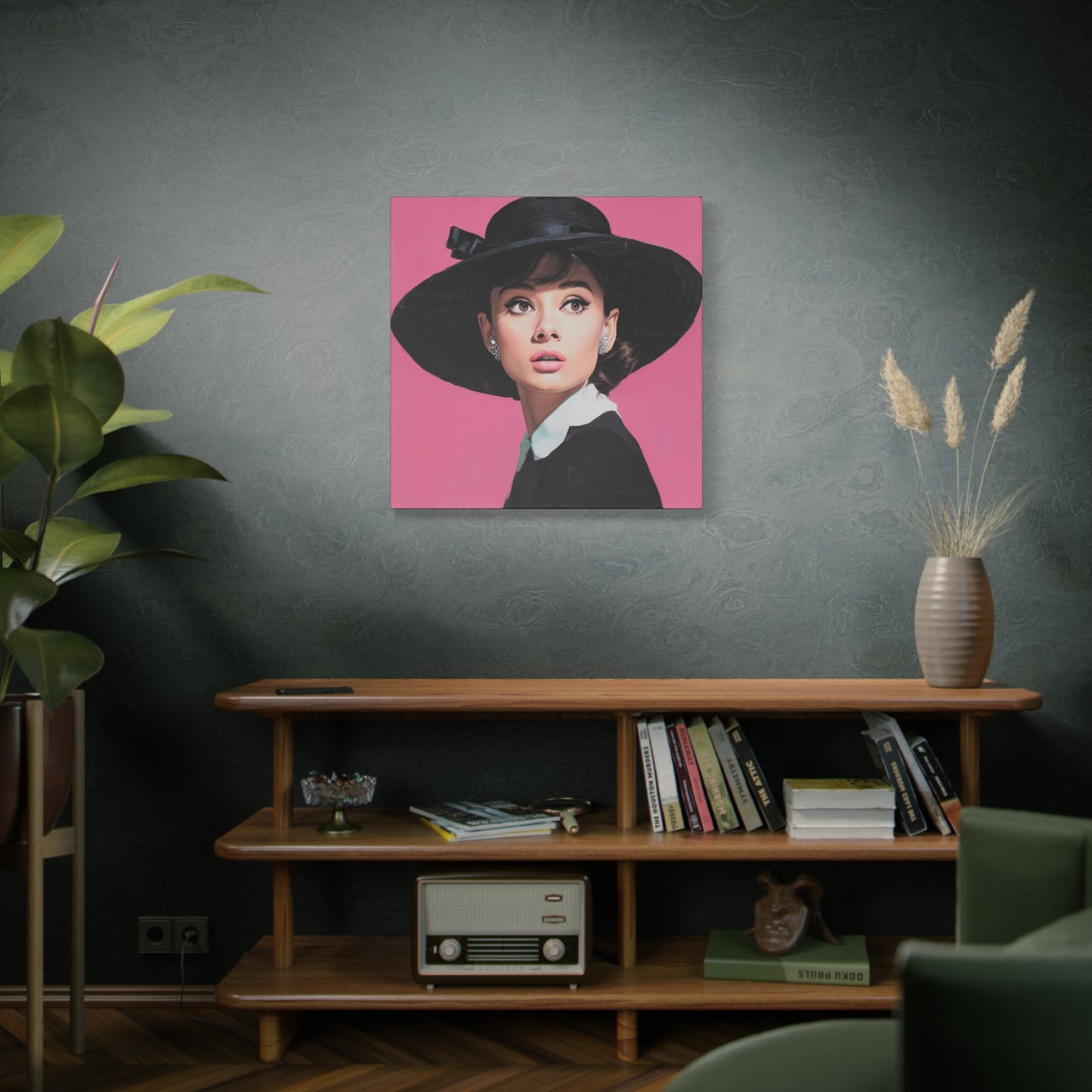 Gallery Wrapped Canvas, The Diva Project Art Canvas, Pinup Art Canvas – Audrey Hepburn - EIGHT