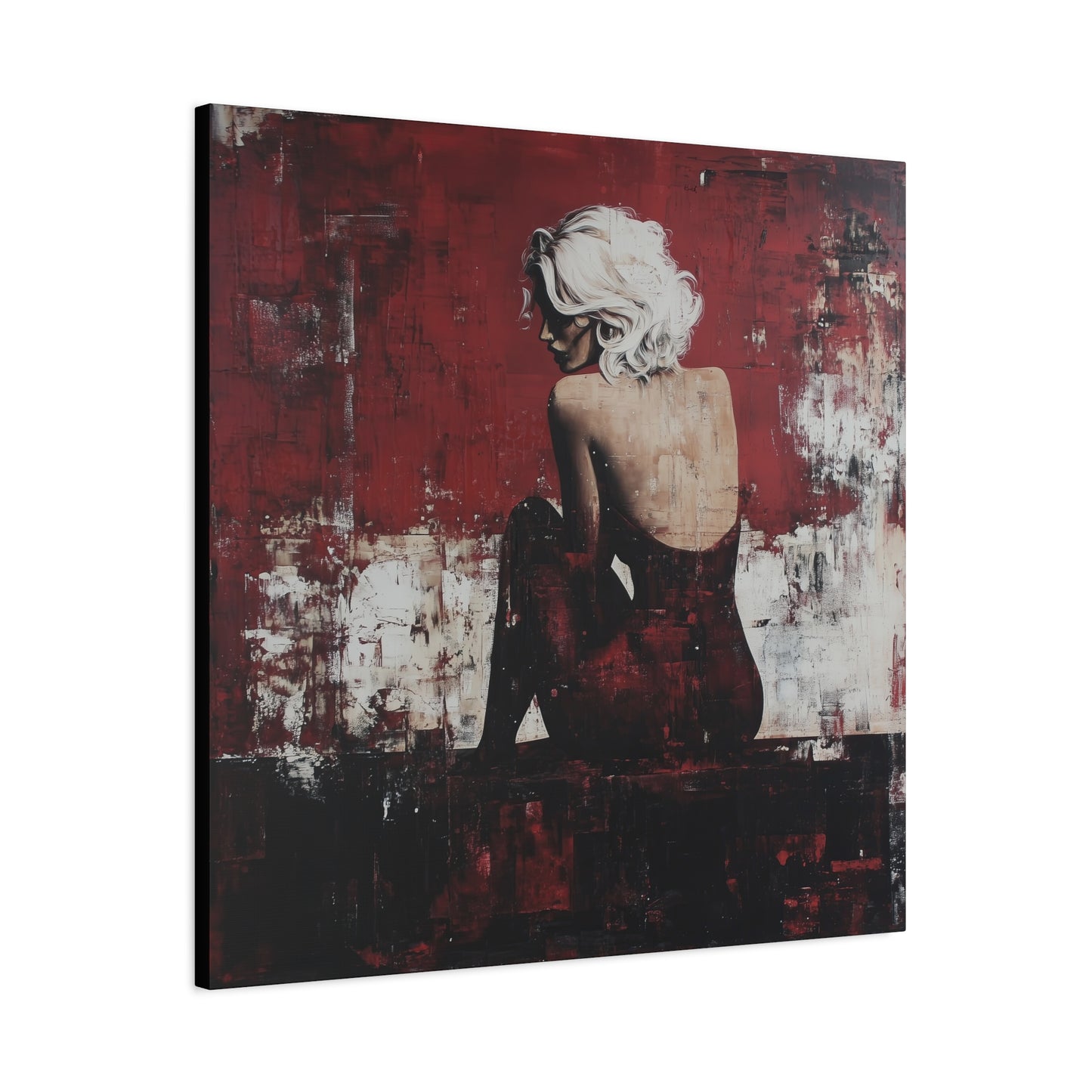 Gallery Wrapped Canvas, Guilt and Grit Adult Art Canvas, Erotic Pinup Art Canvas – Vivica