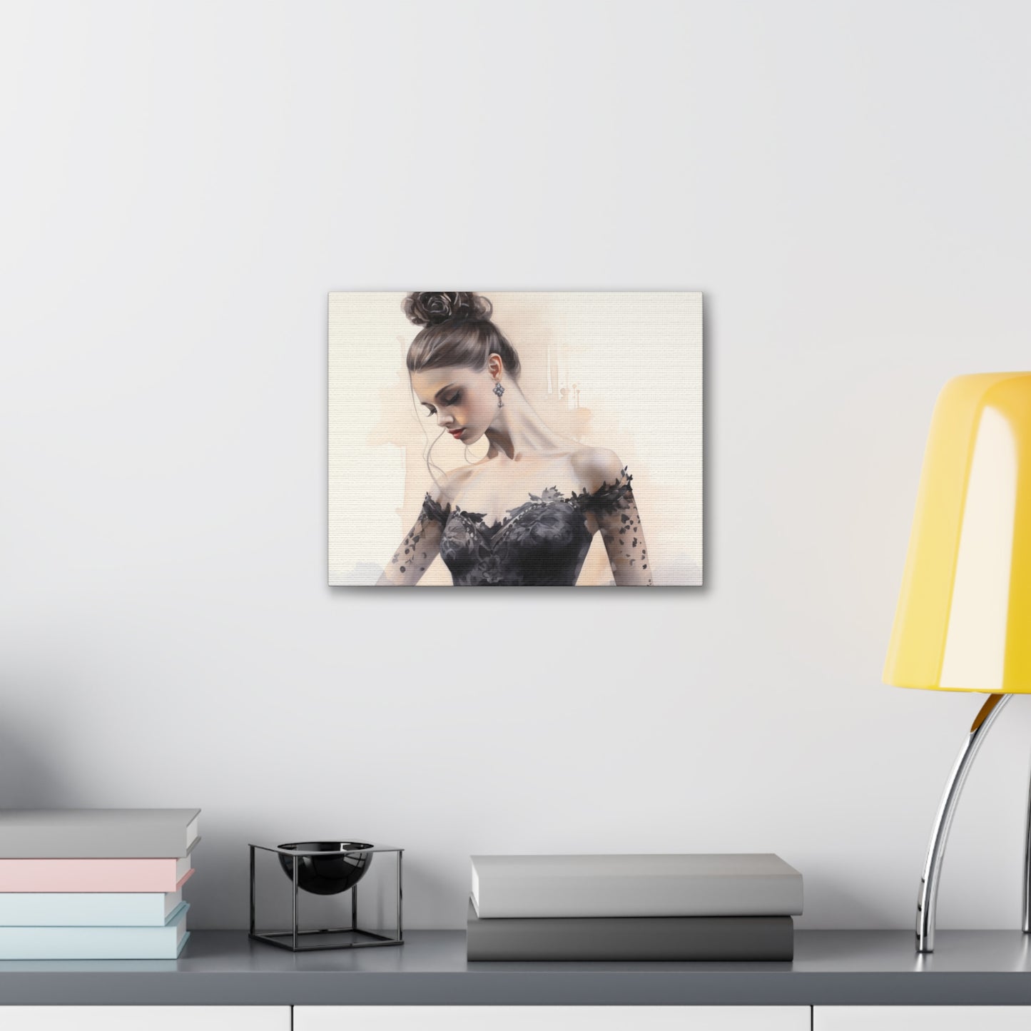 Gallery Wrapped Canvas, Ballerina Beauty, Ballet Art Canvas – Lola