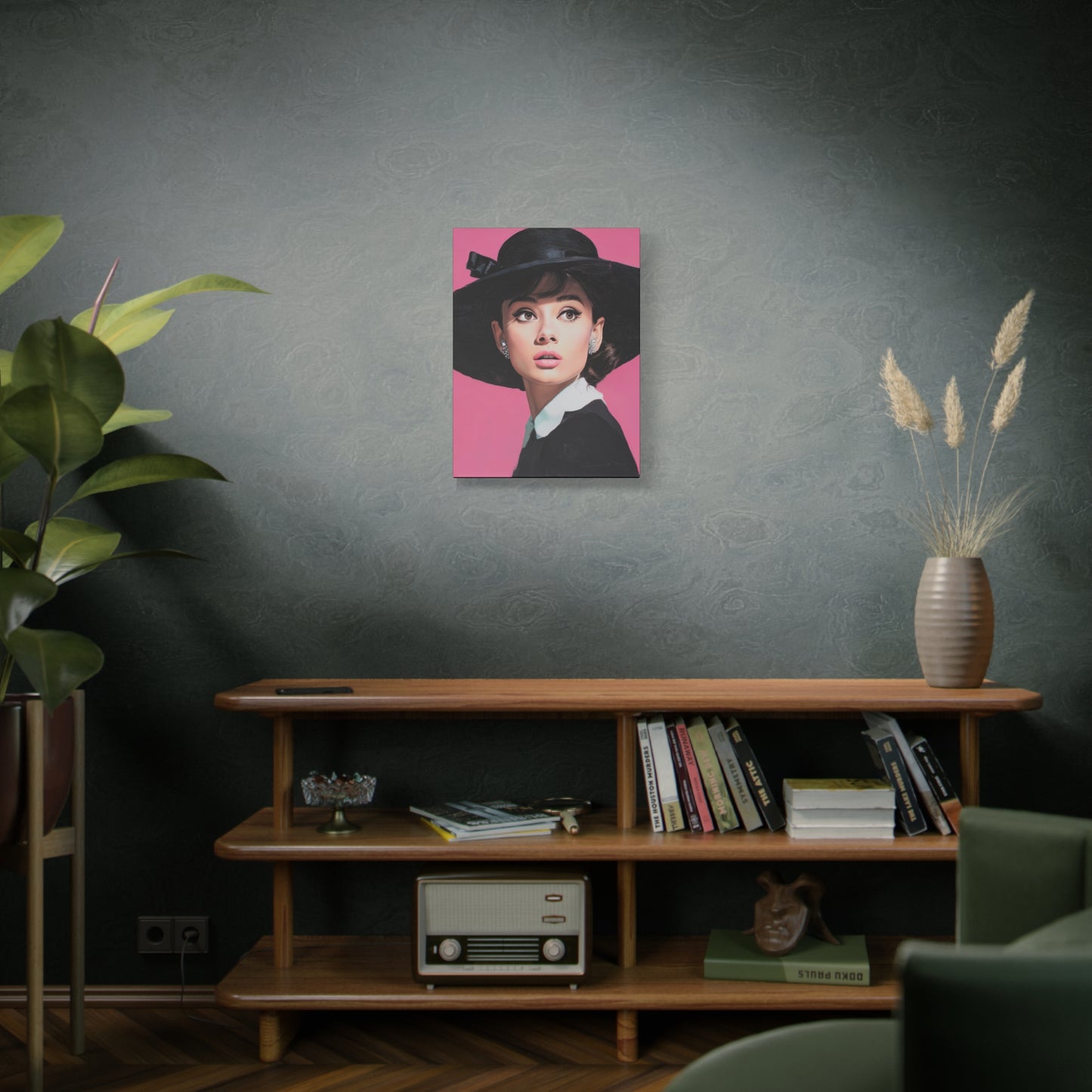 Gallery Wrapped Canvas, The Diva Project Art Canvas, Pinup Art Canvas – Audrey Hepburn - EIGHT