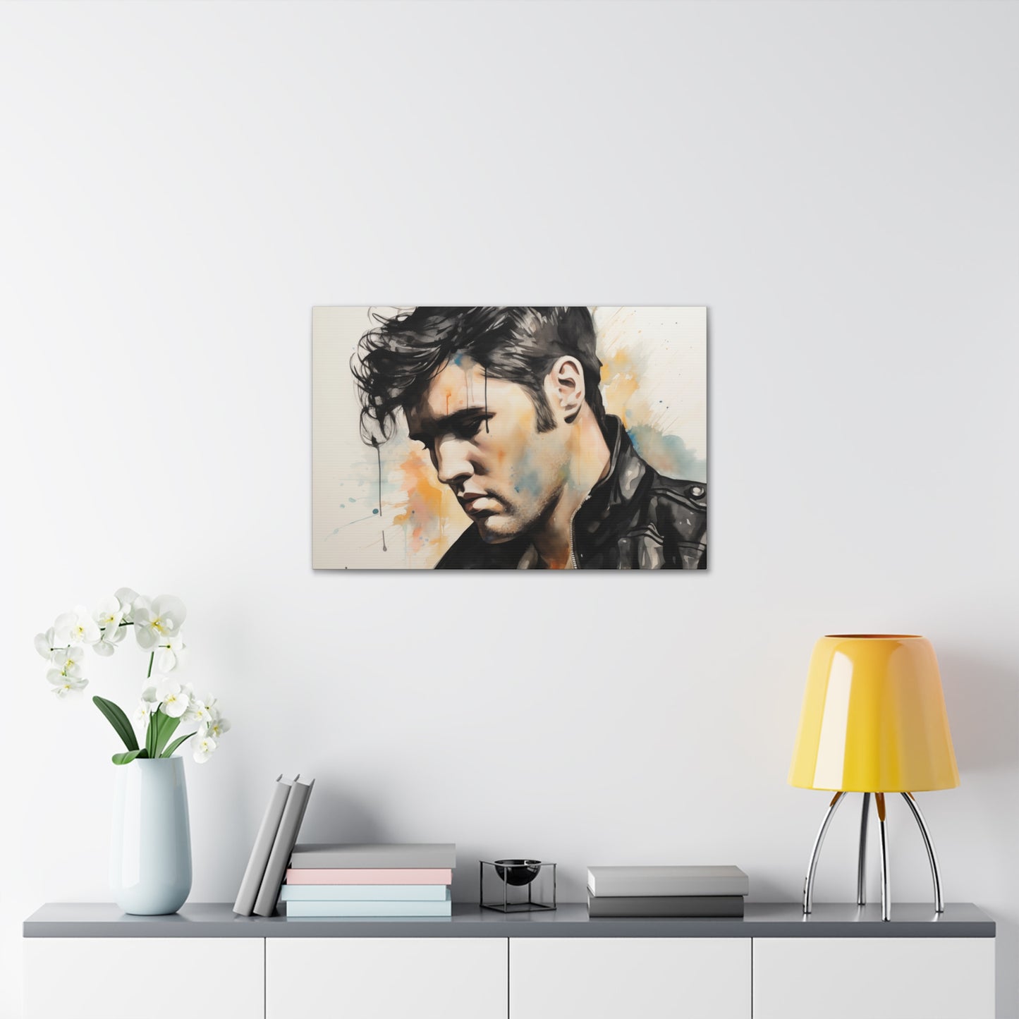 Gallery Wrapped Canvas, Celebrity Inspired, Pop Art Canvas – Elvis Also