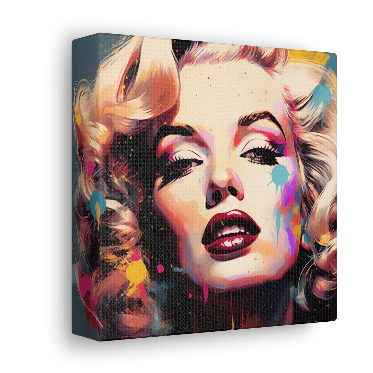 Canvas Wall Art, Gallery Wrapped Pop Art, Celebrity Wall Art – Marilyn Monroe - Abstract