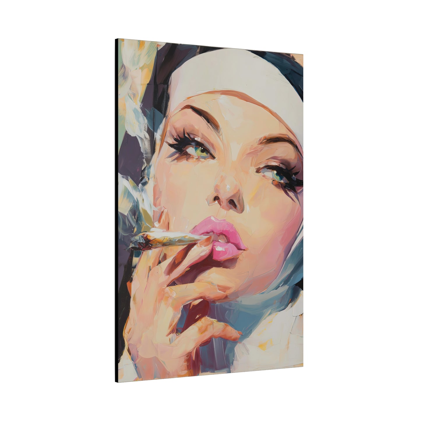 Gallery Wrapped Canvas, Habits and Heresy Art Canvas, Naughty Nuns Art Canvas – Sister Felicity
