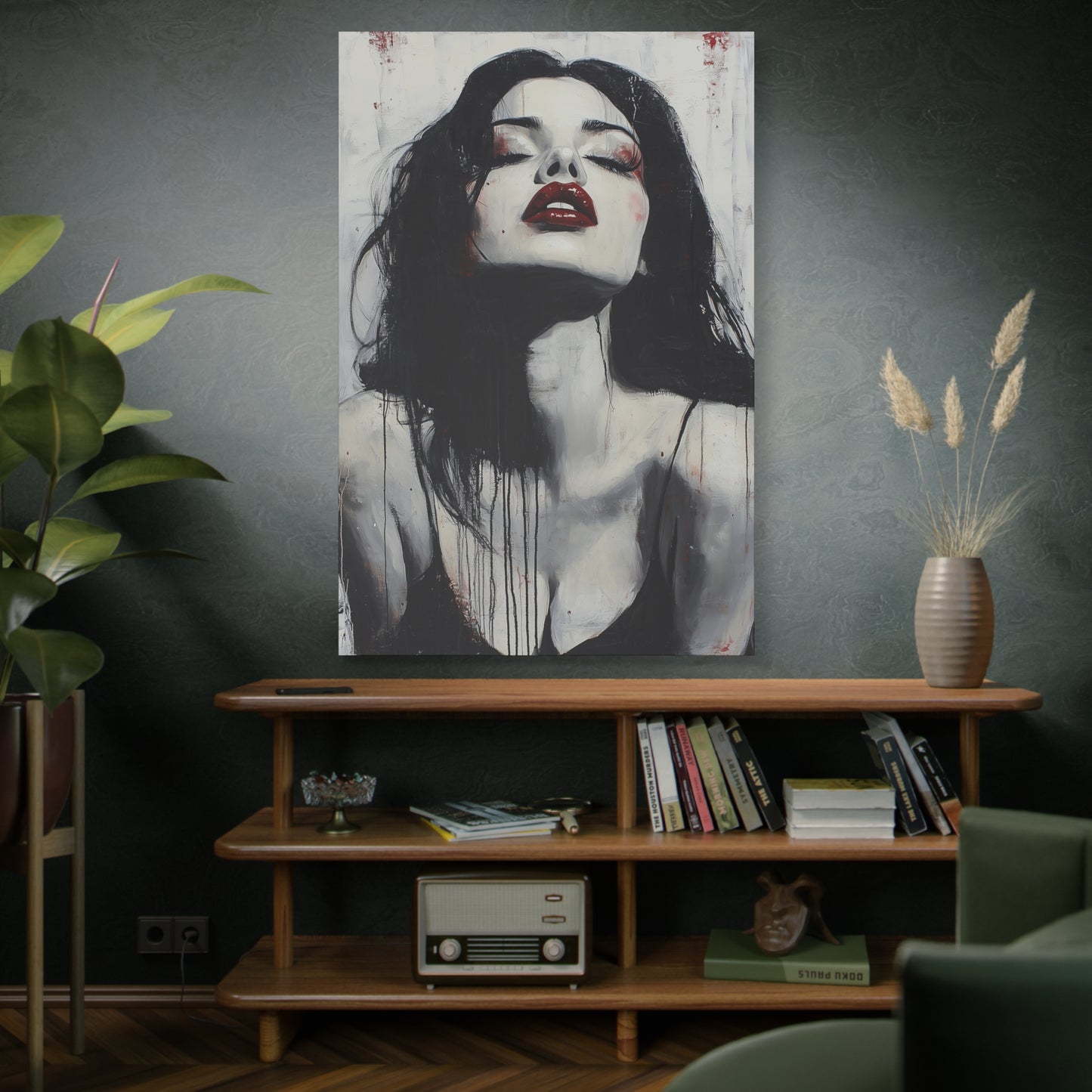Gallery Wrapped Canvas, Sinners and Saints Art Canvas, Erotic Pinup Art Canvas – Vera