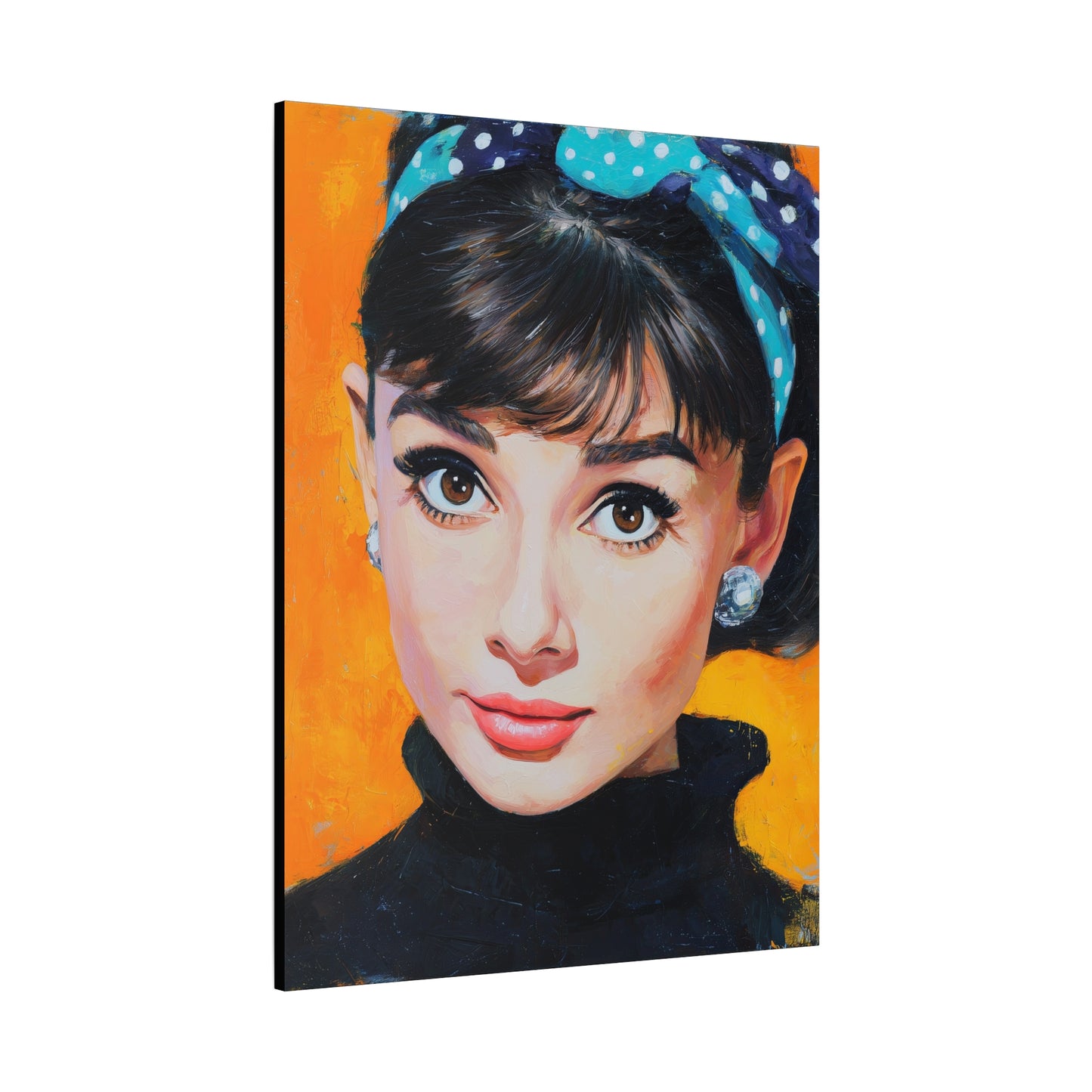 Gallery Wrapped Canvas, The Diva Project Art Canvas, Pinup Art Canvas – Audrey Hepburn - SIX