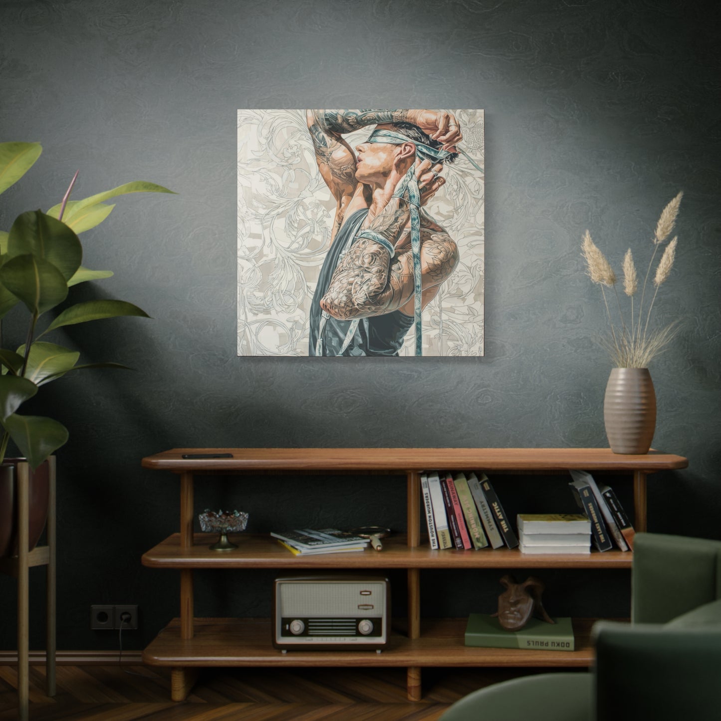 Gallery Wrapped Canvas, Ropes and Reverence Art Canvas, Erotic Shibari Art Canvas – Ronan