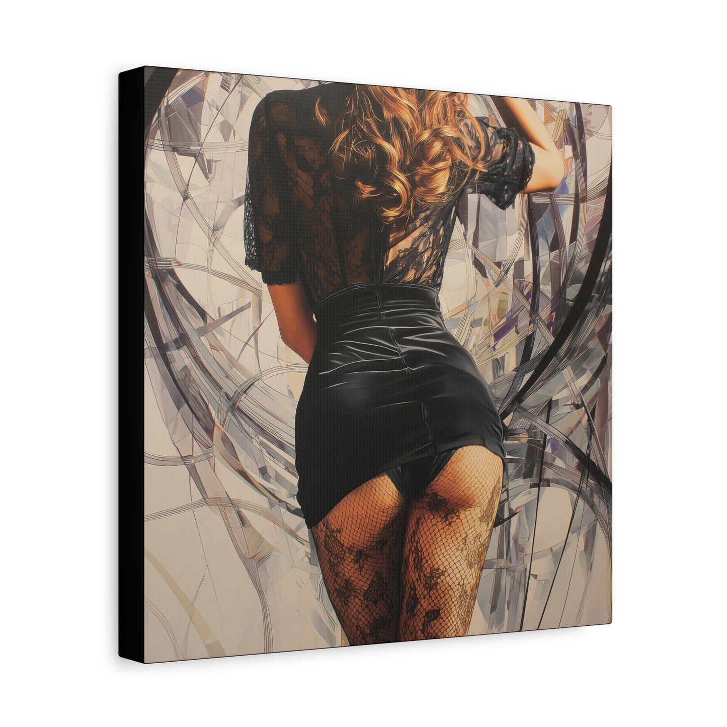 Gallery Wrapped Canvas, Tongue and Cheek Art Canvas, Naughty Girl Art Canvas – Morgan