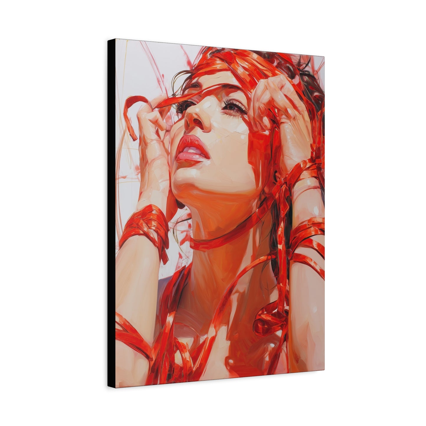 Gallery Wrapped Canvas, Ropes and Reverence Art Canvas, Erotic Shibari Art Canvas – Isolde