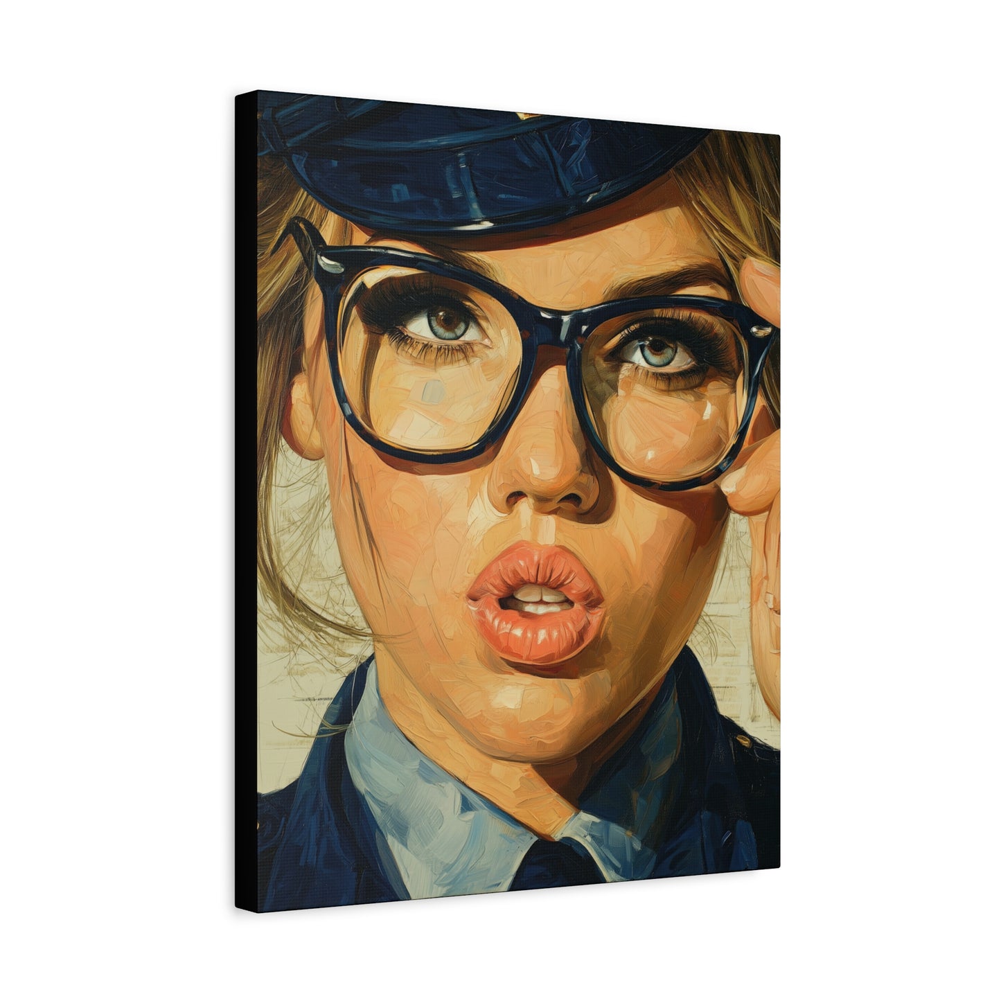 Gallery Wrapped Canvas, Liberty and Lace Art Canvas, Erotic Pinup Art Canvas – Dixie