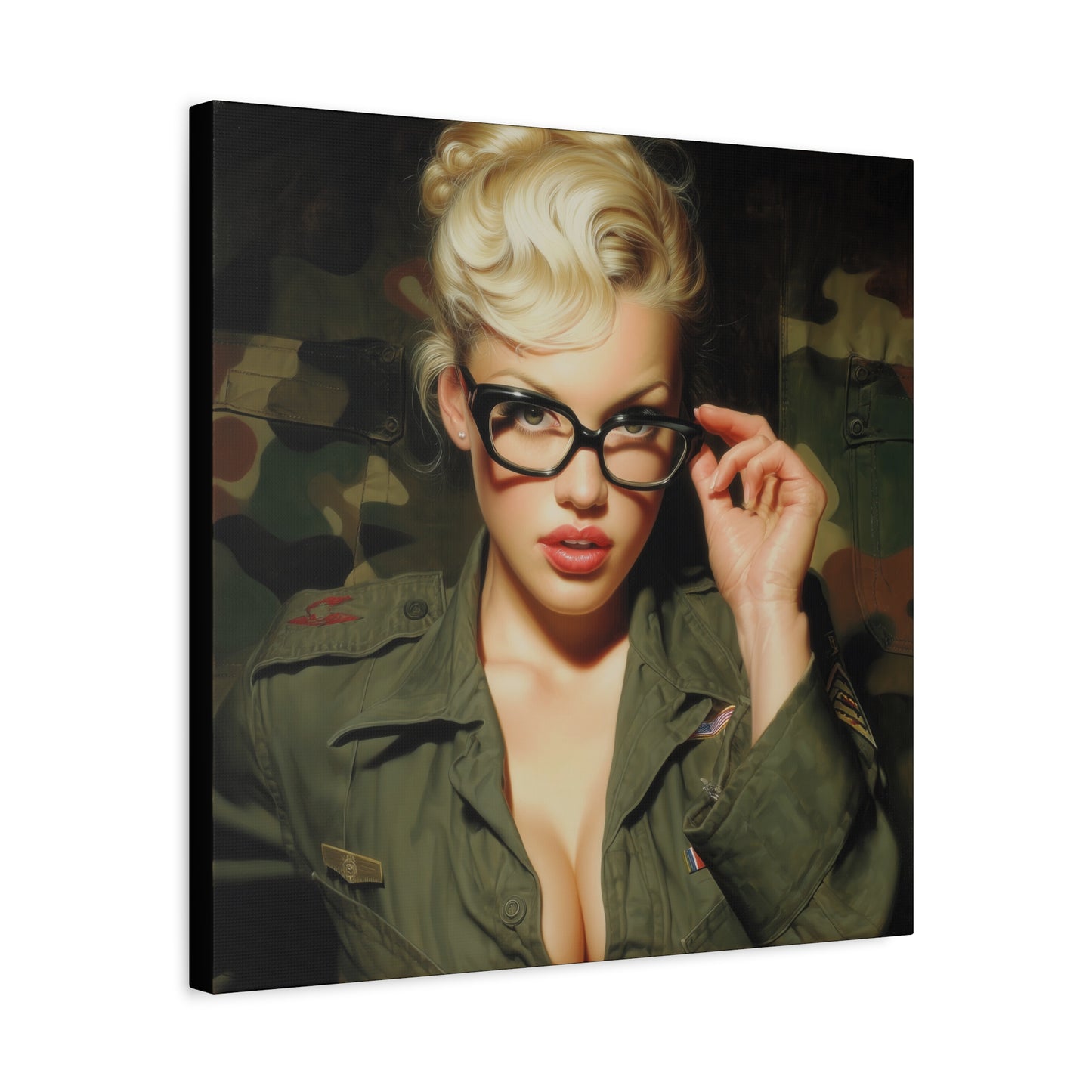 Gallery Wrapped Canvas, Liberty and Lace Art Canvas, Erotic Art Canvas – Daphne