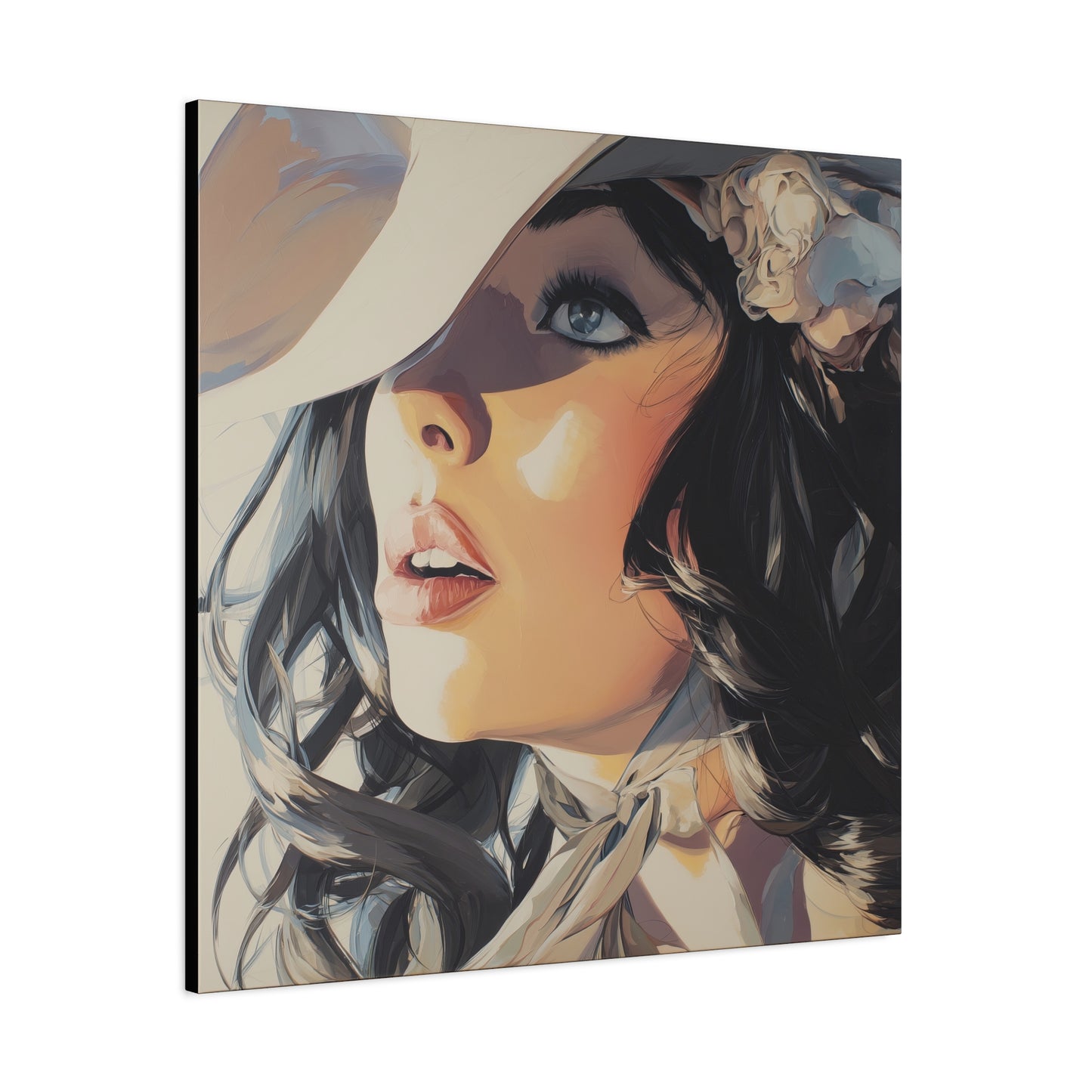 Gallery Wrapped Canvas, Wranglers and Wreckage Art Canvas, Erotic Pinup Art Canvas – Clementine