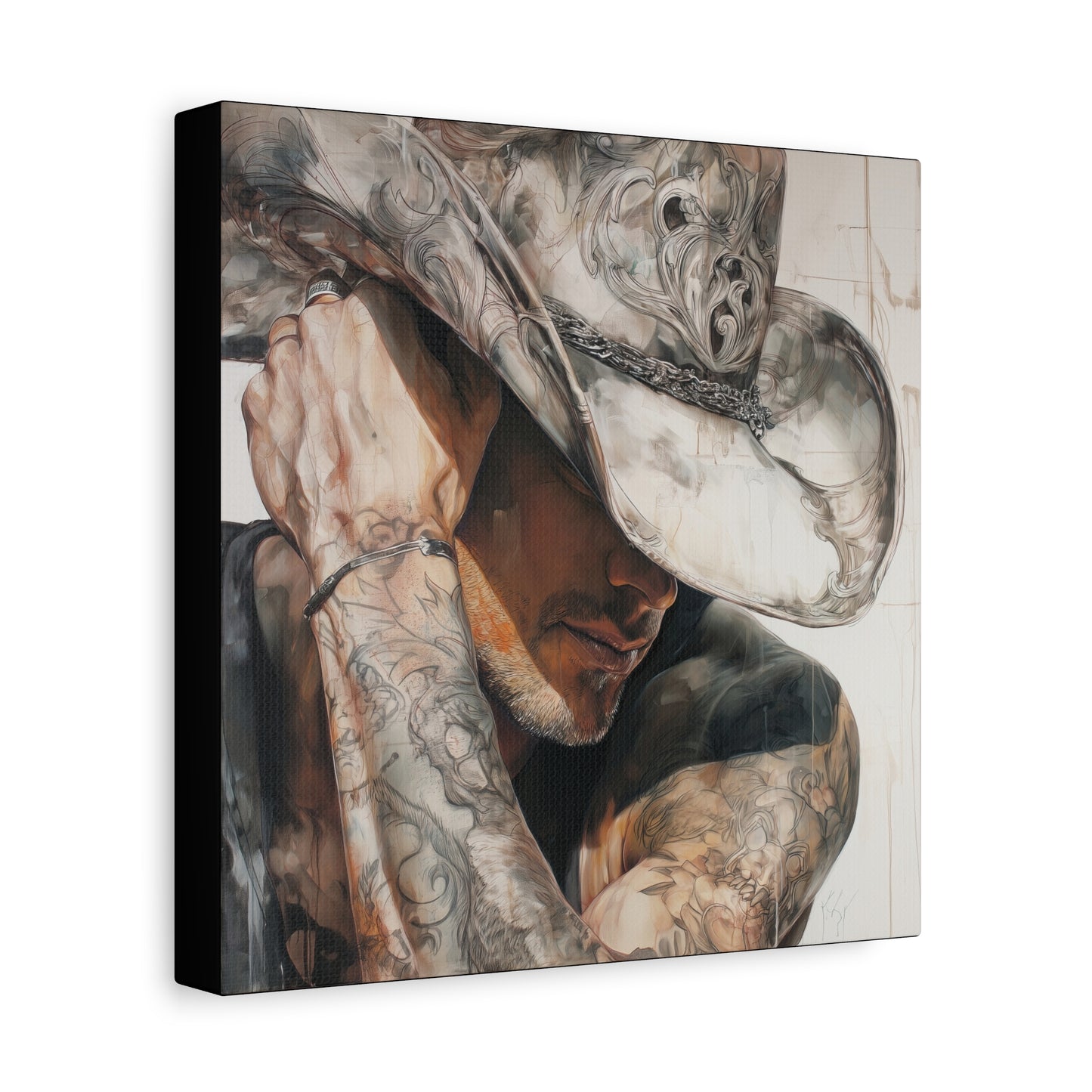 Gallery Wrapped Canvas, Wranglers and Wreckage Art Canvas, Erotic Pinup Art Canvas – Chase