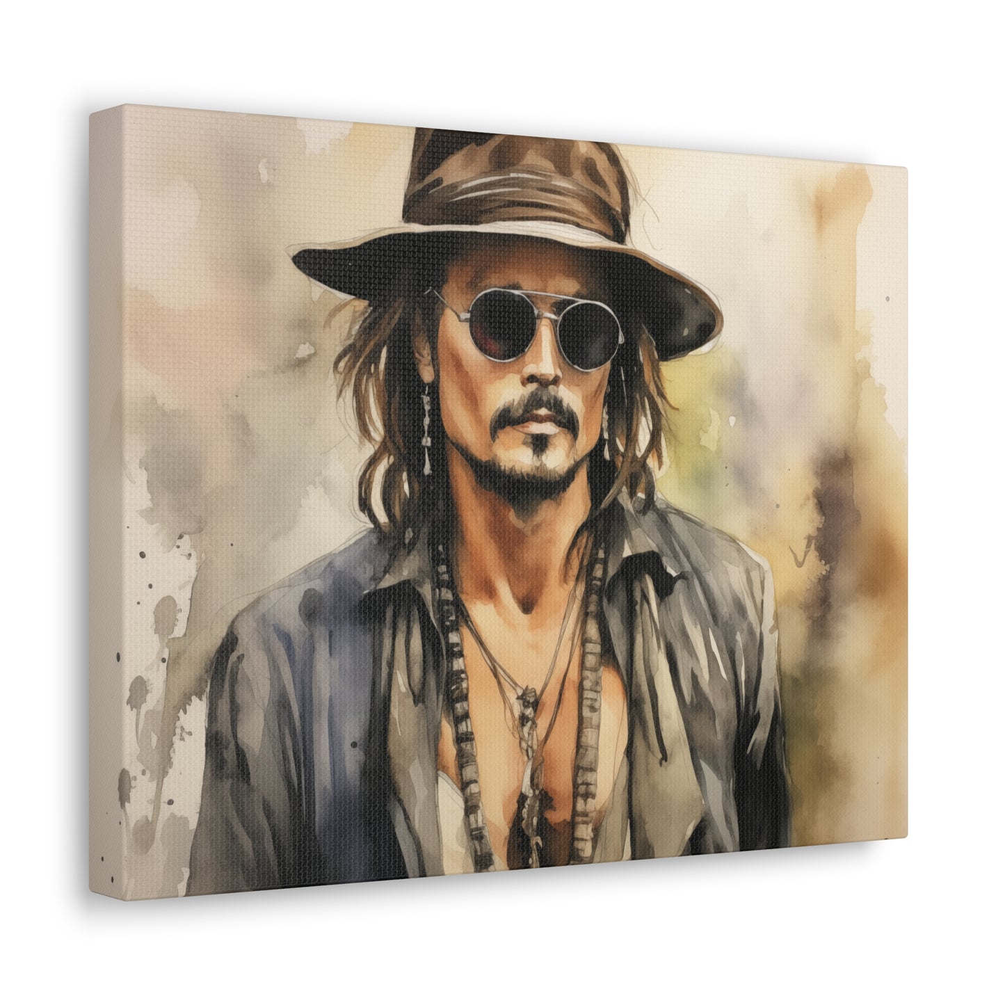 Gallery Wrapped Canvas, Celebrity Inspired, Pop Art Canvas – Johnny
