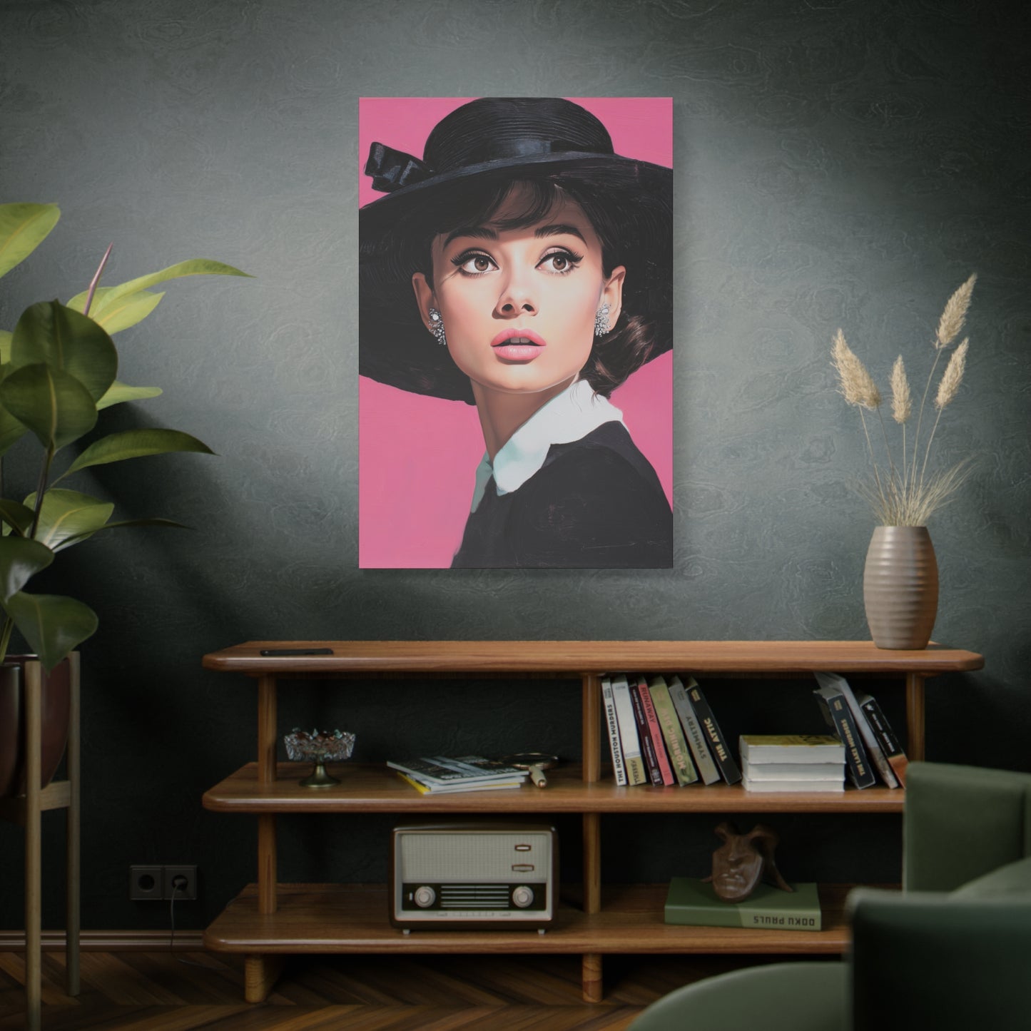 Gallery Wrapped Canvas, The Diva Project Art Canvas, Pinup Art Canvas – Audrey Hepburn - EIGHT