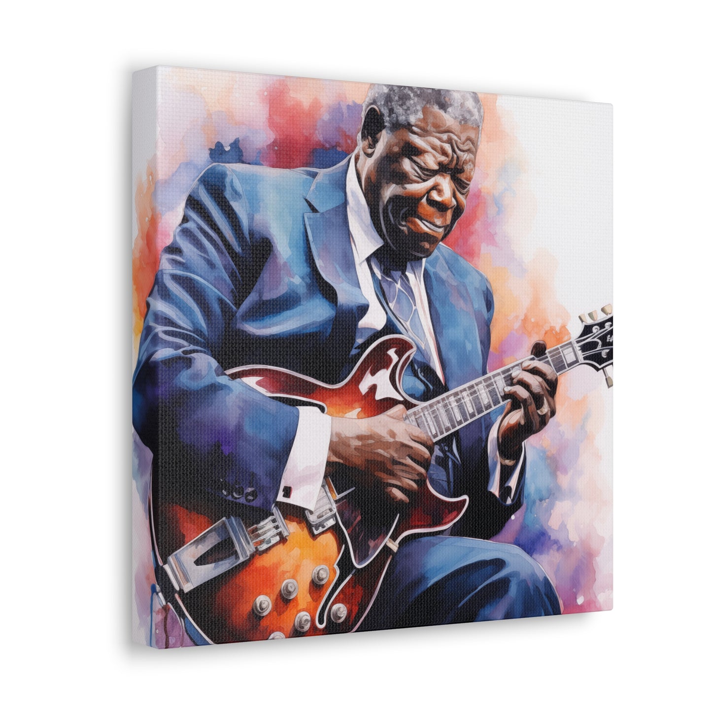 Gallery Wrapped Canvas, Celebrity Inspired, Pop Art Canvas – The King Also