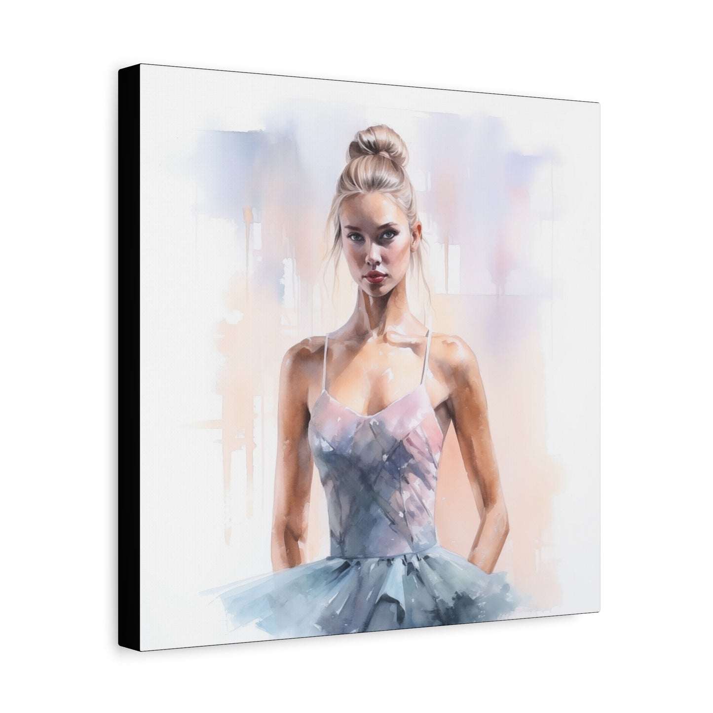 Pointes and Platforms, Gallery Wrapped Canvas, Ballerina Beauty, Ballet Art Canvas – Samantha