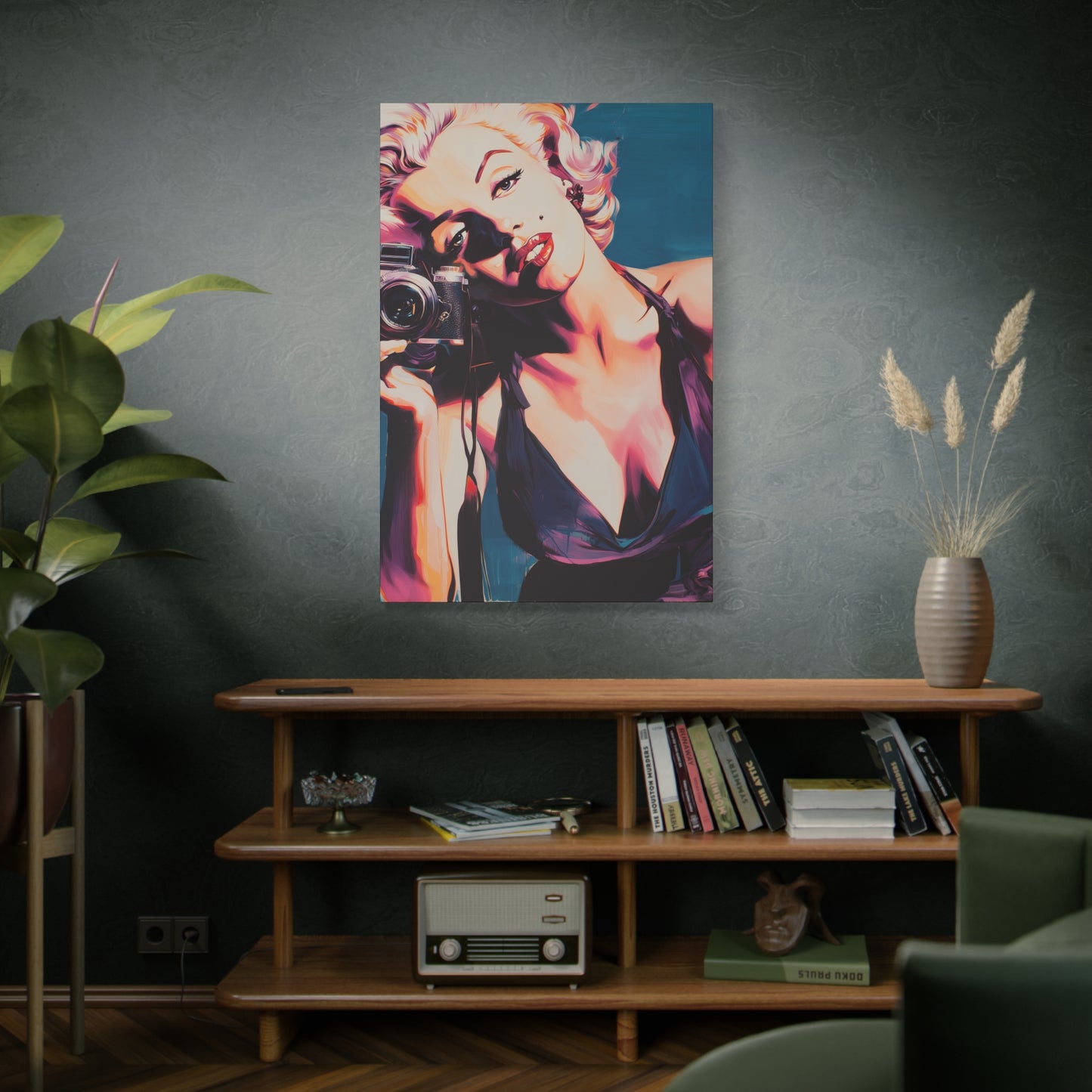 Gallery Wrapped Canvas, The Diva Project Art Canvas, Pinup Art Canvas – Marilyn Monroe - TEN