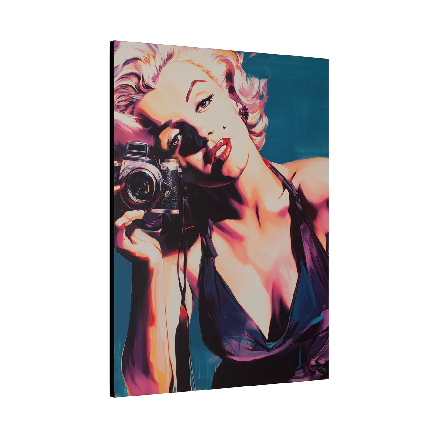 Gallery Wrapped Canvas, The Diva Project Art Canvas, Pinup Art Canvas – Marilyn Monroe - TEN