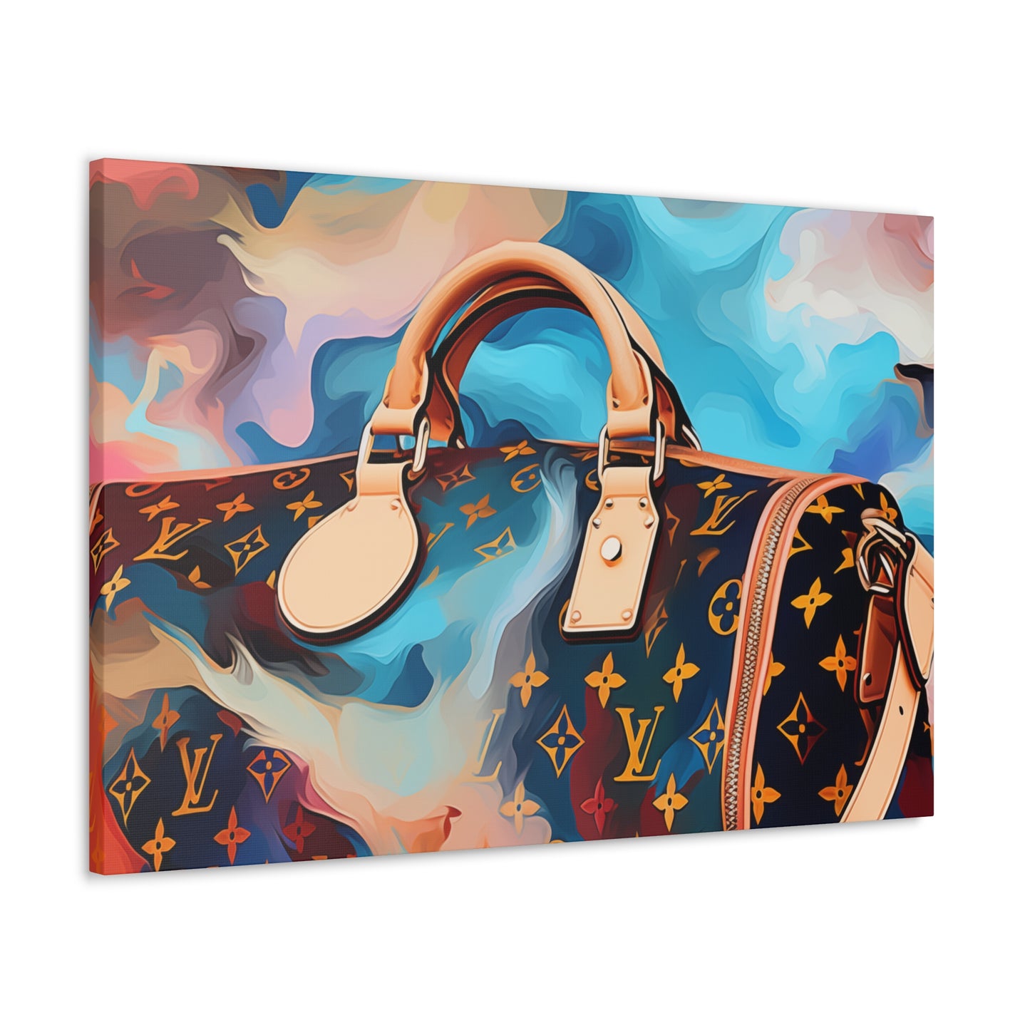 Canvas Gallery Wrap - LV Designer Inspired Wall Art - Abstract