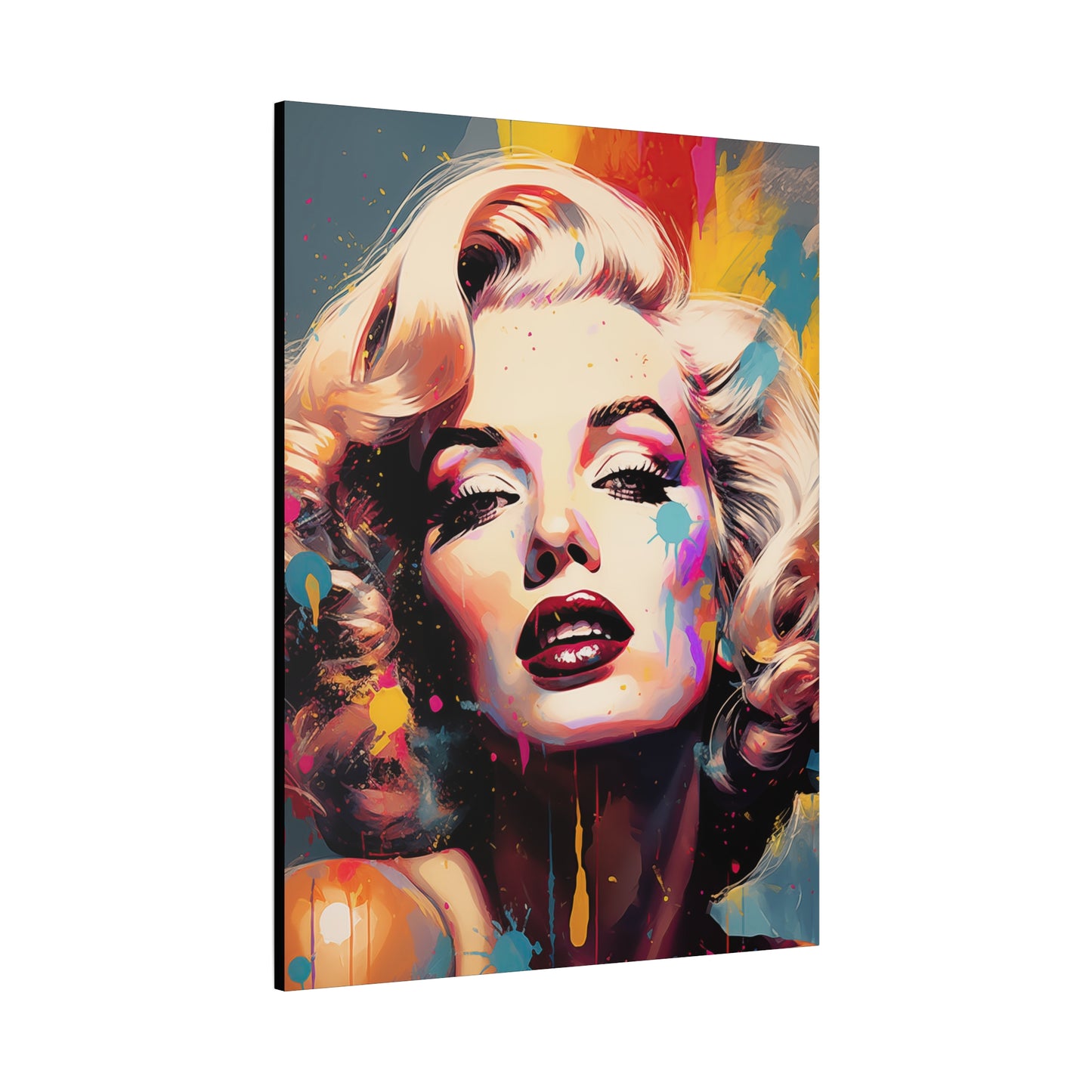 Canvas Wall Art, Gallery Wrapped Pop Art, Celebrity Wall Art – Marilyn Monroe - Abstract