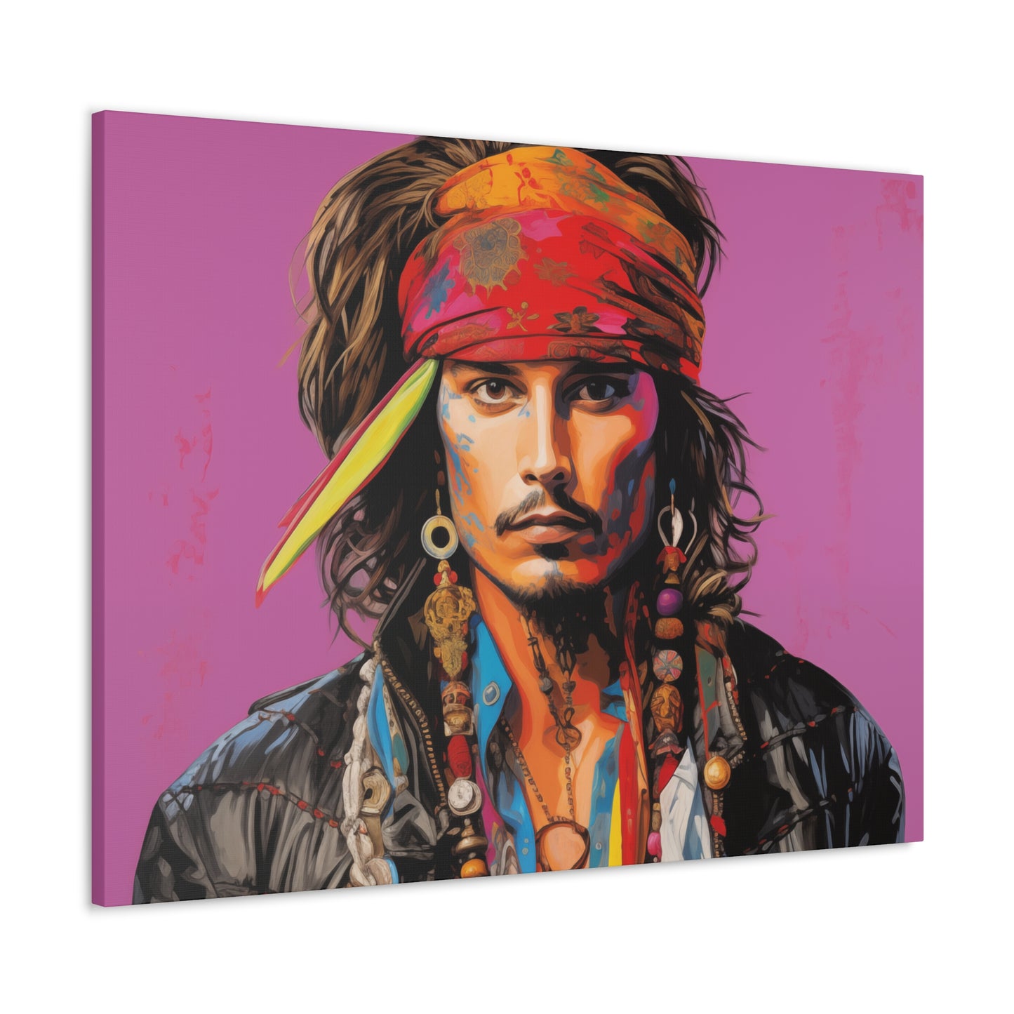 Gallery Wrapped Canvas, Celebrity Inspired, Pop Art Canvas – Johnny Also