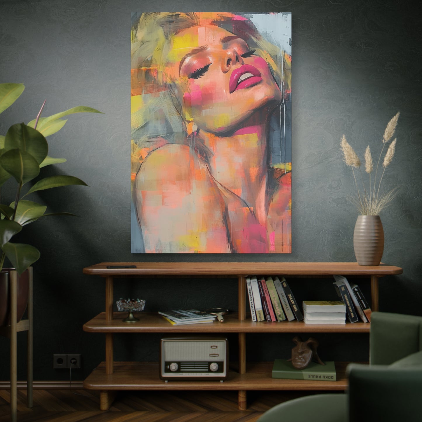 Gallery Wrapped Canvas, Guilt and Grit Adult Art Canvas, Erotic Pinup Art Canvas – Veda