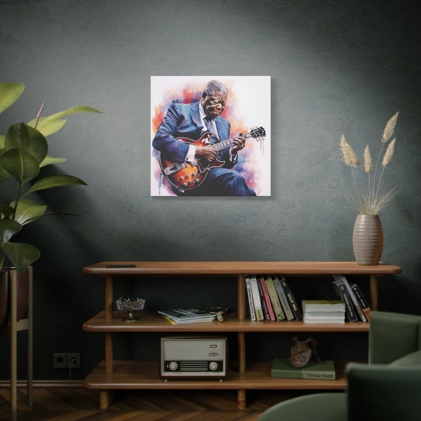 Gallery Wrapped Canvas, Celebrity Inspired, Pop Art Canvas – The King Also