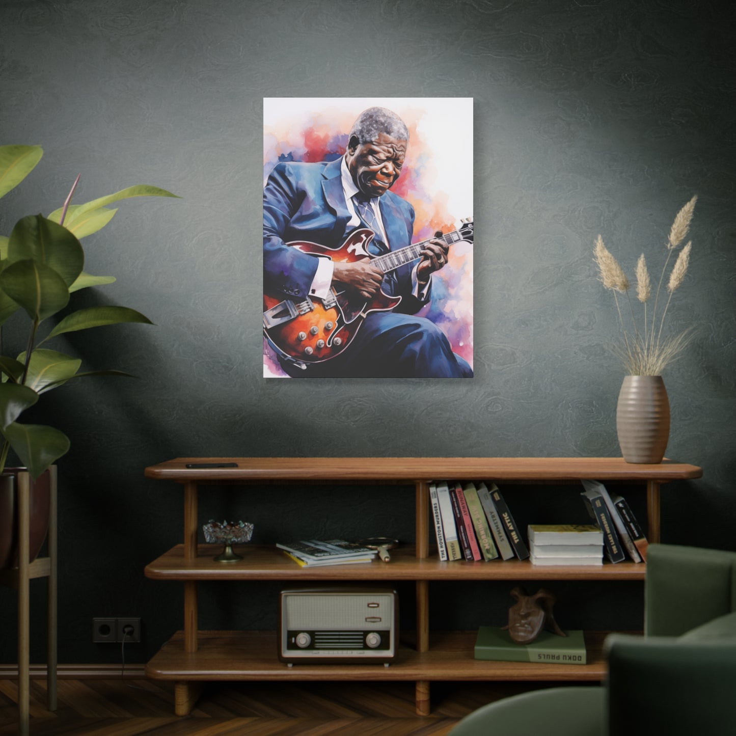 Gallery Wrapped Canvas, Celebrity Inspired, Pop Art Canvas – The King Also