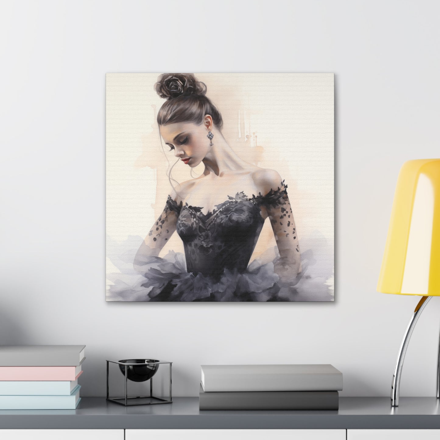 Gallery Wrapped Canvas, Ballerina Beauty, Ballet Art Canvas – Lola