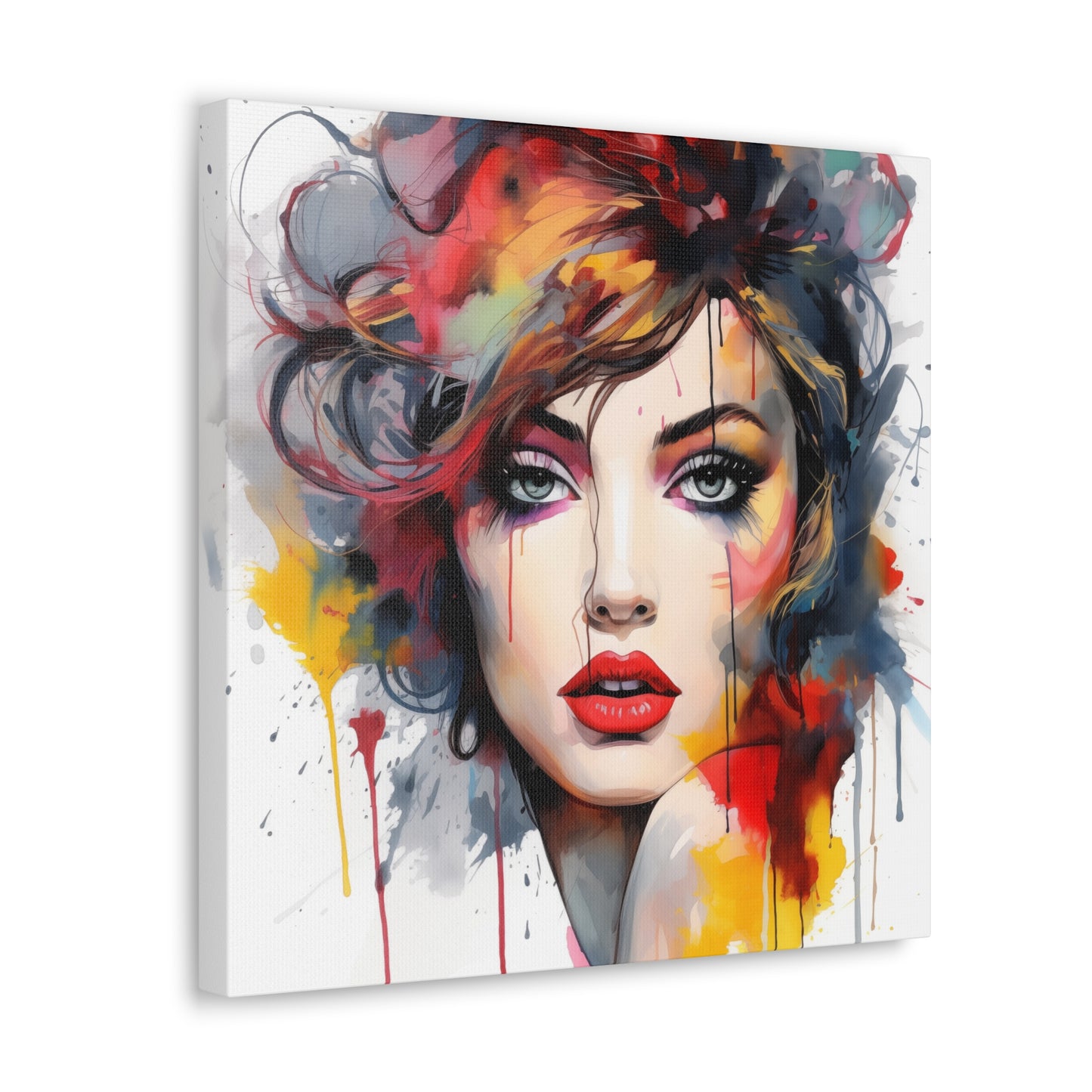 Canvas Wall Art, Gallery Wrapped Pop Art, Femme Doll Wall Art – Alessia