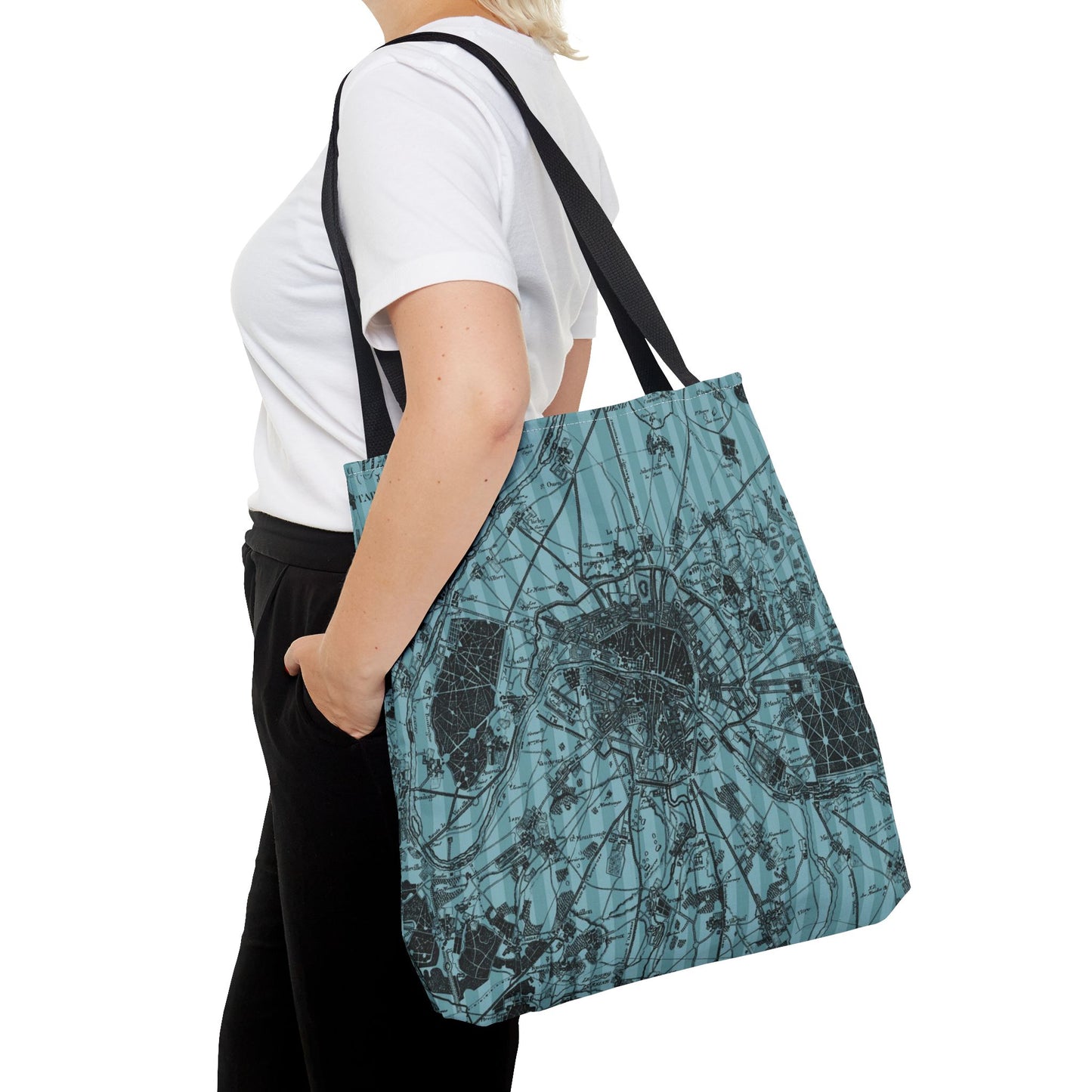 The Paris Plan Tote Bag, Utility Tote - Travel Inspired Inspired Tote - Paris France