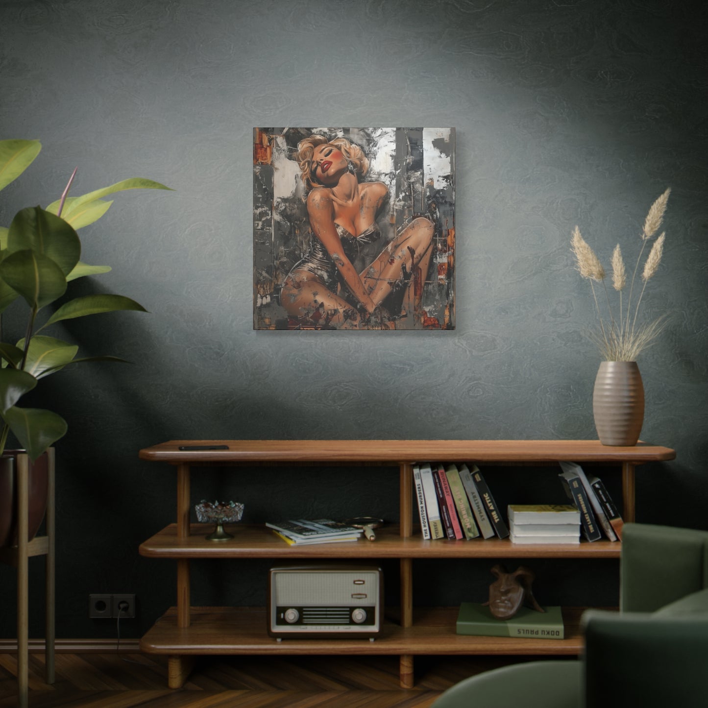 Gallery Wrapped Canvas, Guilt and Grit Adult Art Canvas, Erotic Pinup Art Canvas – Juliette