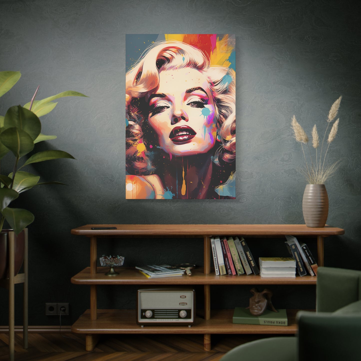 Canvas Wall Art, Gallery Wrapped Pop Art, Celebrity Wall Art – Marilyn Monroe - Abstract